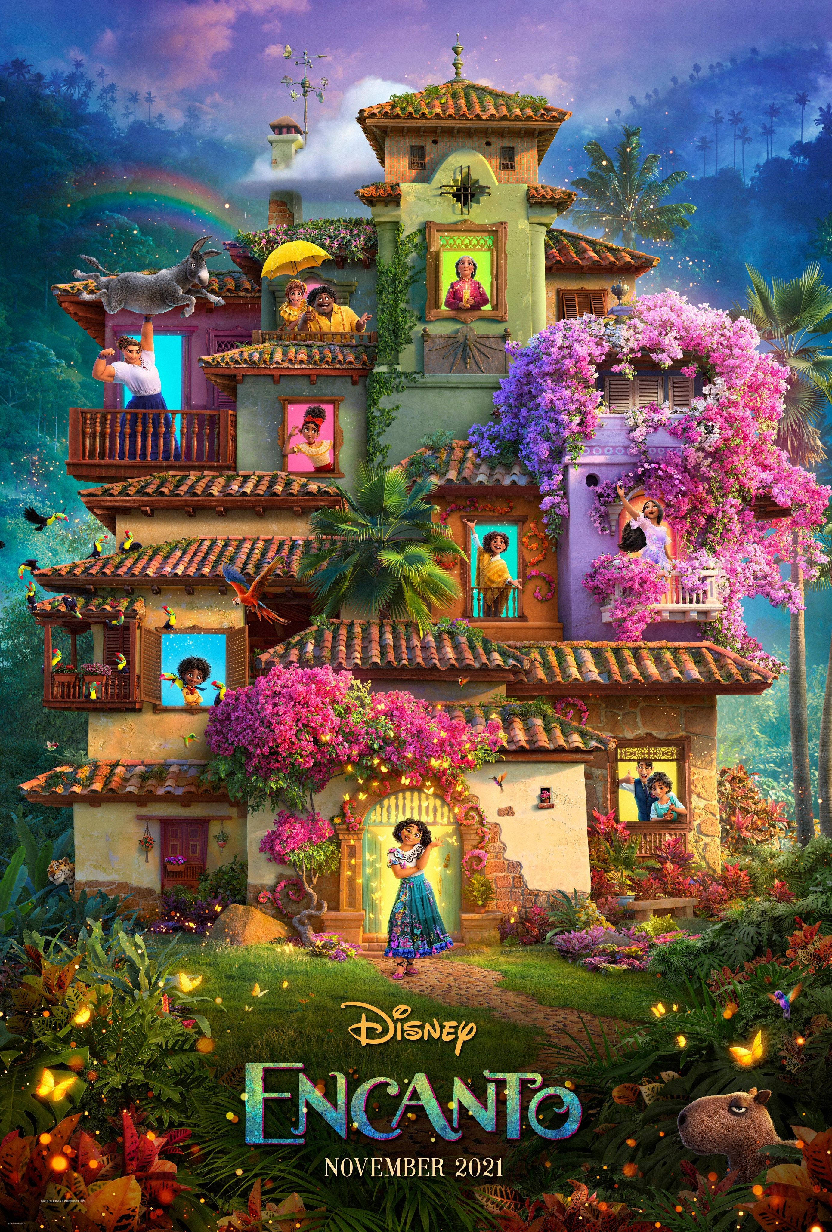 Encanto, movie poster, magical house, 4K Phone Wallpaper