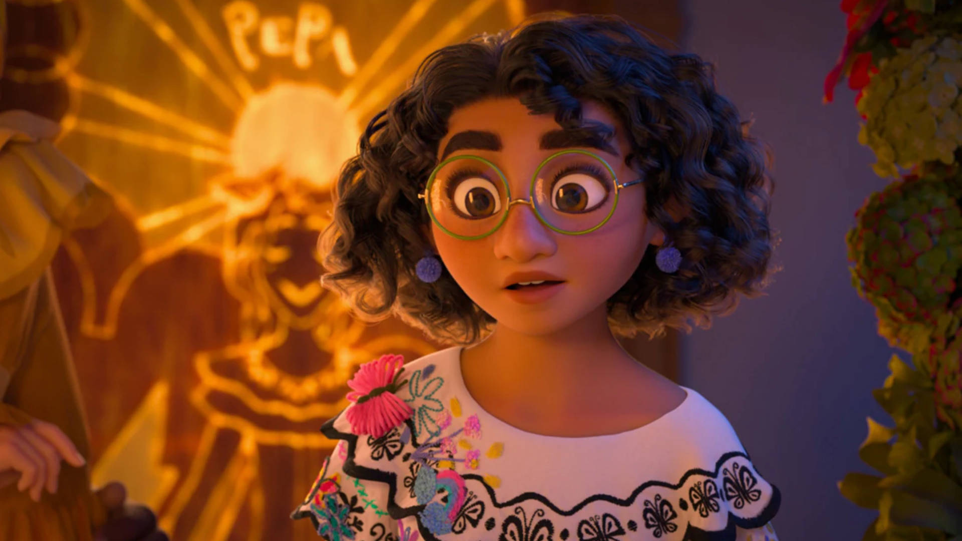 Mirabel, Encanto, curly hair, Full HD Desktop Wallpaper