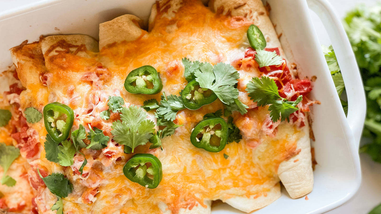 baked enchiladas, savory sauce, golden melted cheese, HD Desktop Wallpaper