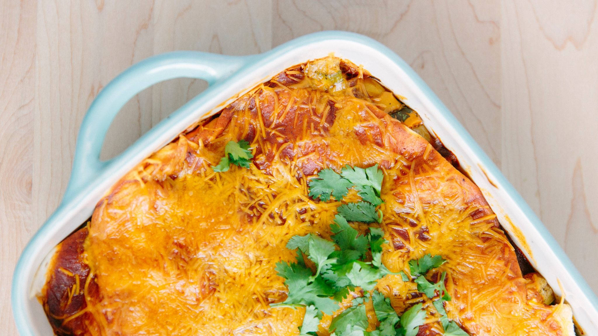 Enchiladas, white dish, cheesy salsa, Full HD Desktop Wallpaper