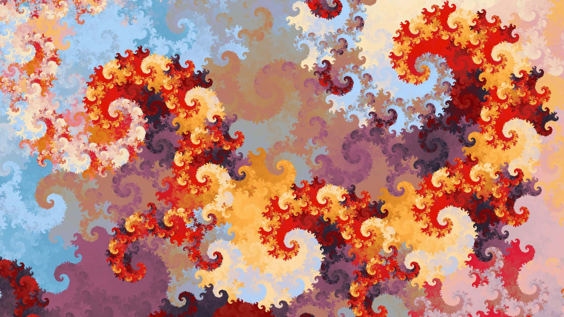 End of summer, red, orange, Full HD Desktop Wallpaper