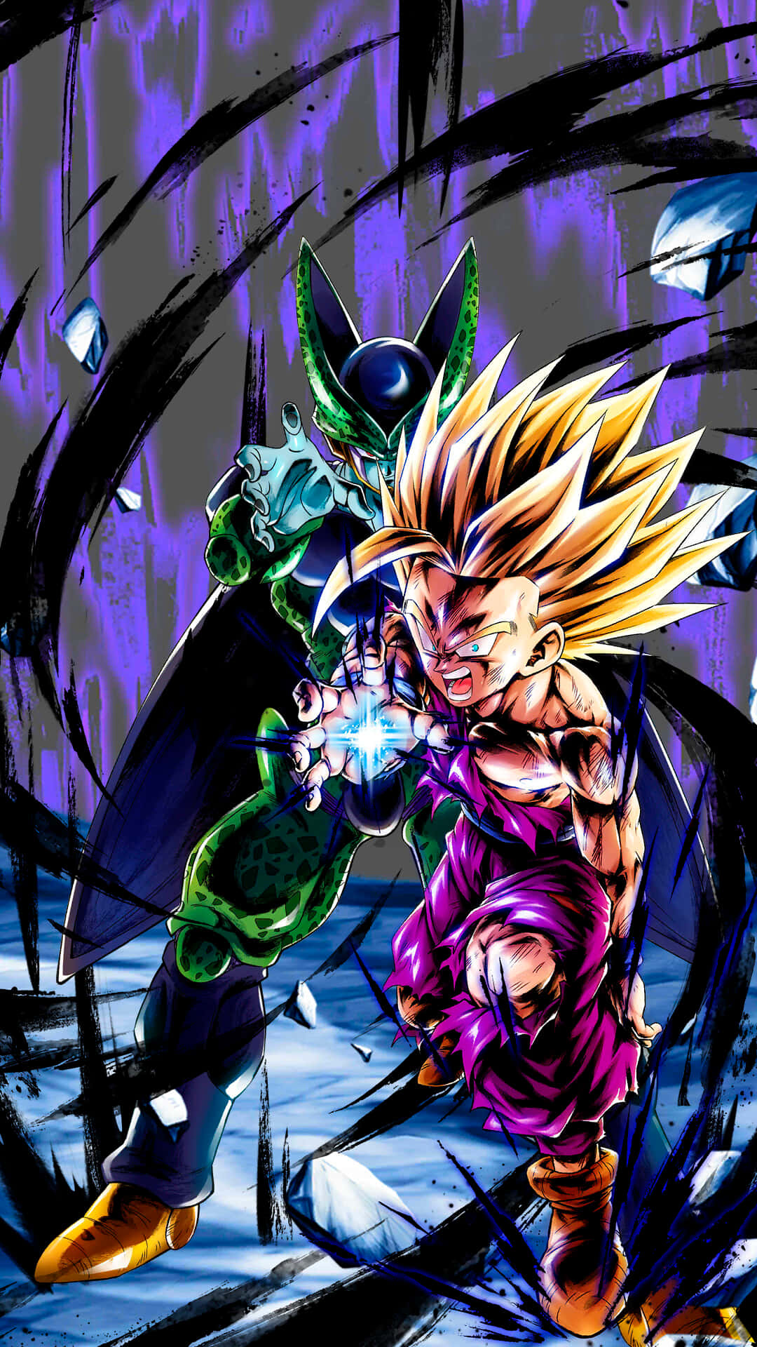 Energy Blast, anime warriors, glowing energy fists, Full HD Phone Wallpaper