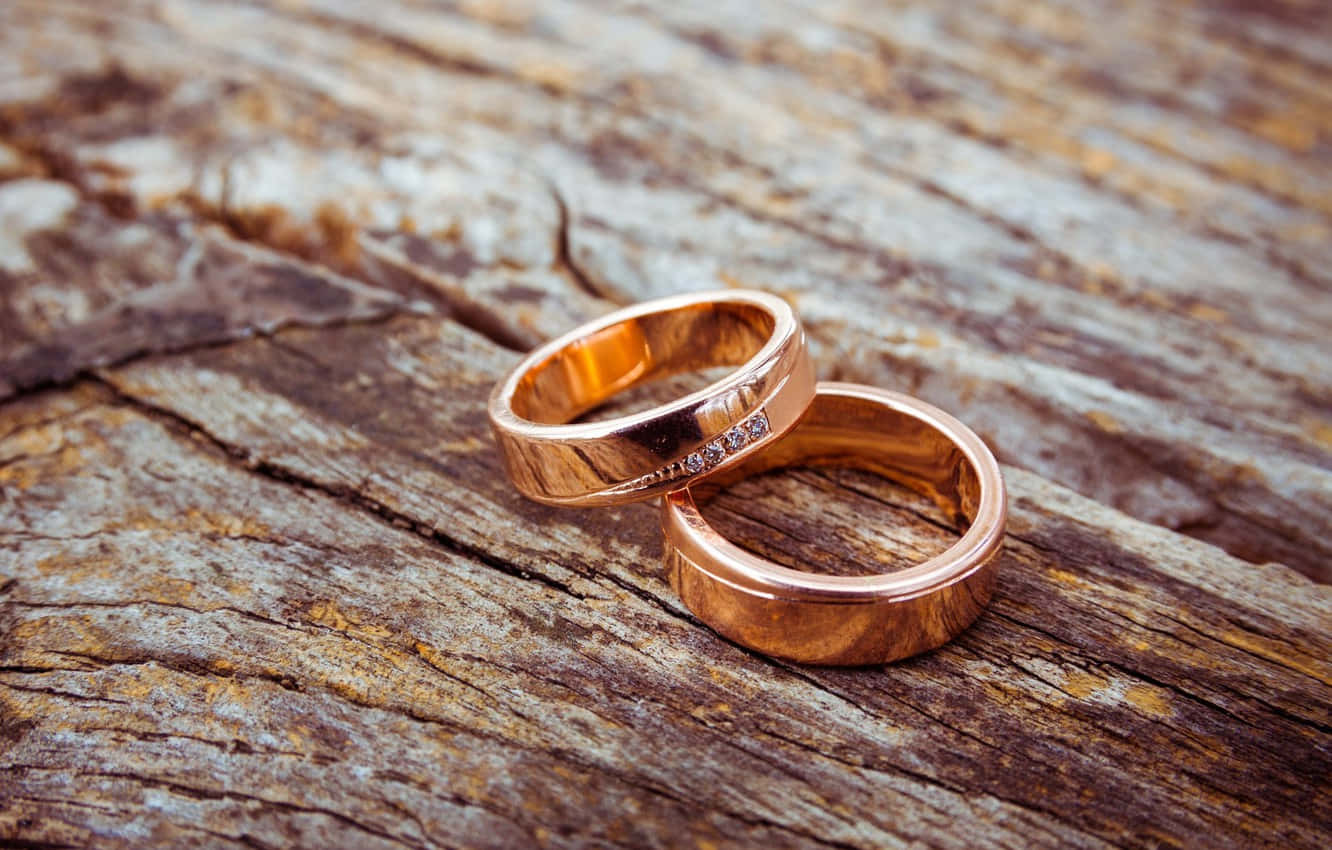 rose gold, couple engagement rings, diamonds, HD Desktop Wallpaper