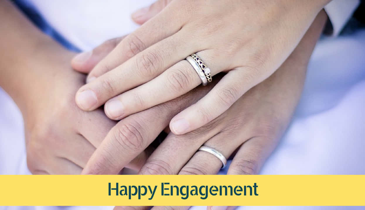 engagement rings, hands clasped together, soft light, SD Desktop Wallpaper