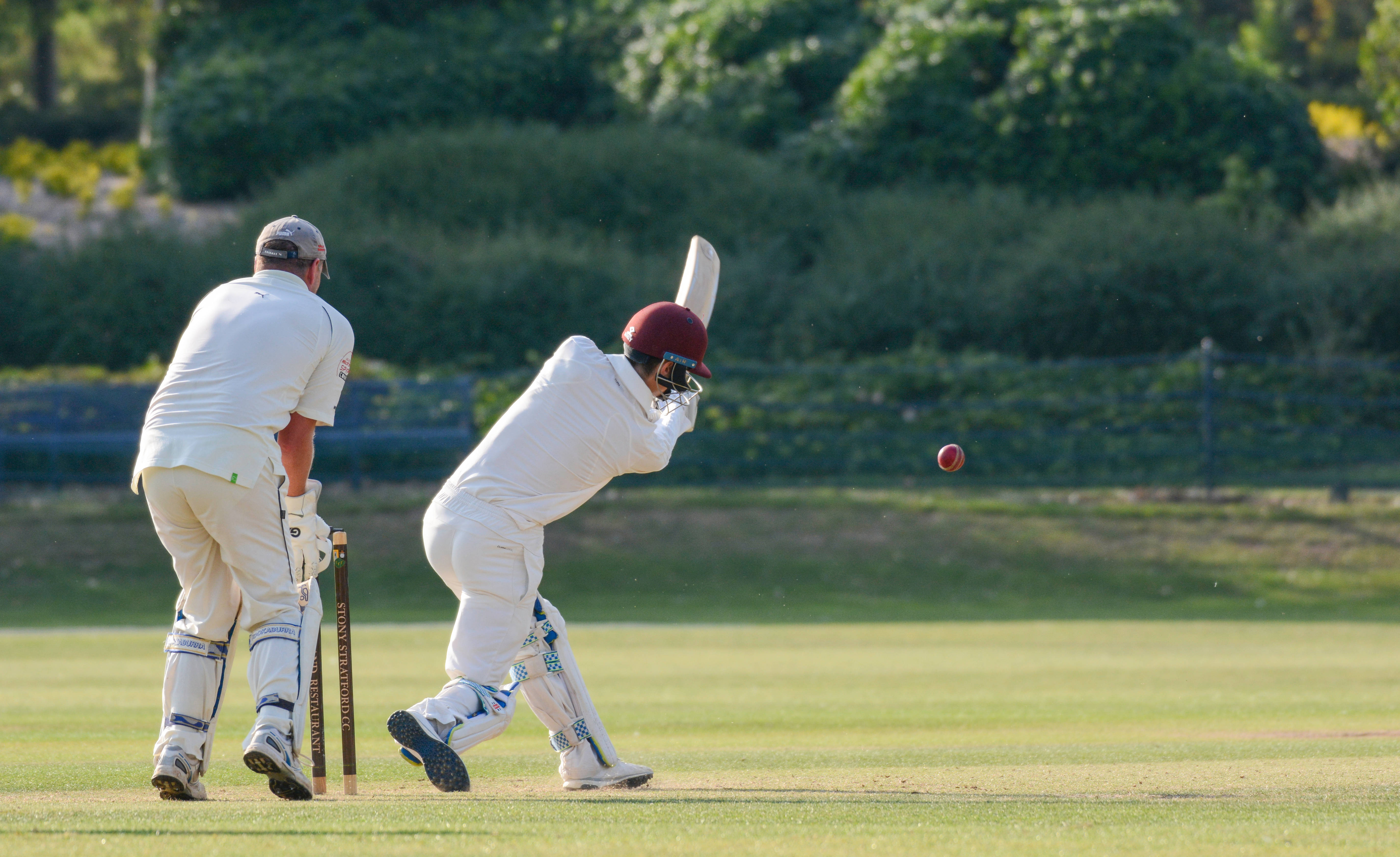 cricket red ball, white uniform, wicketkeeper, 5K Desktop Wallpaper