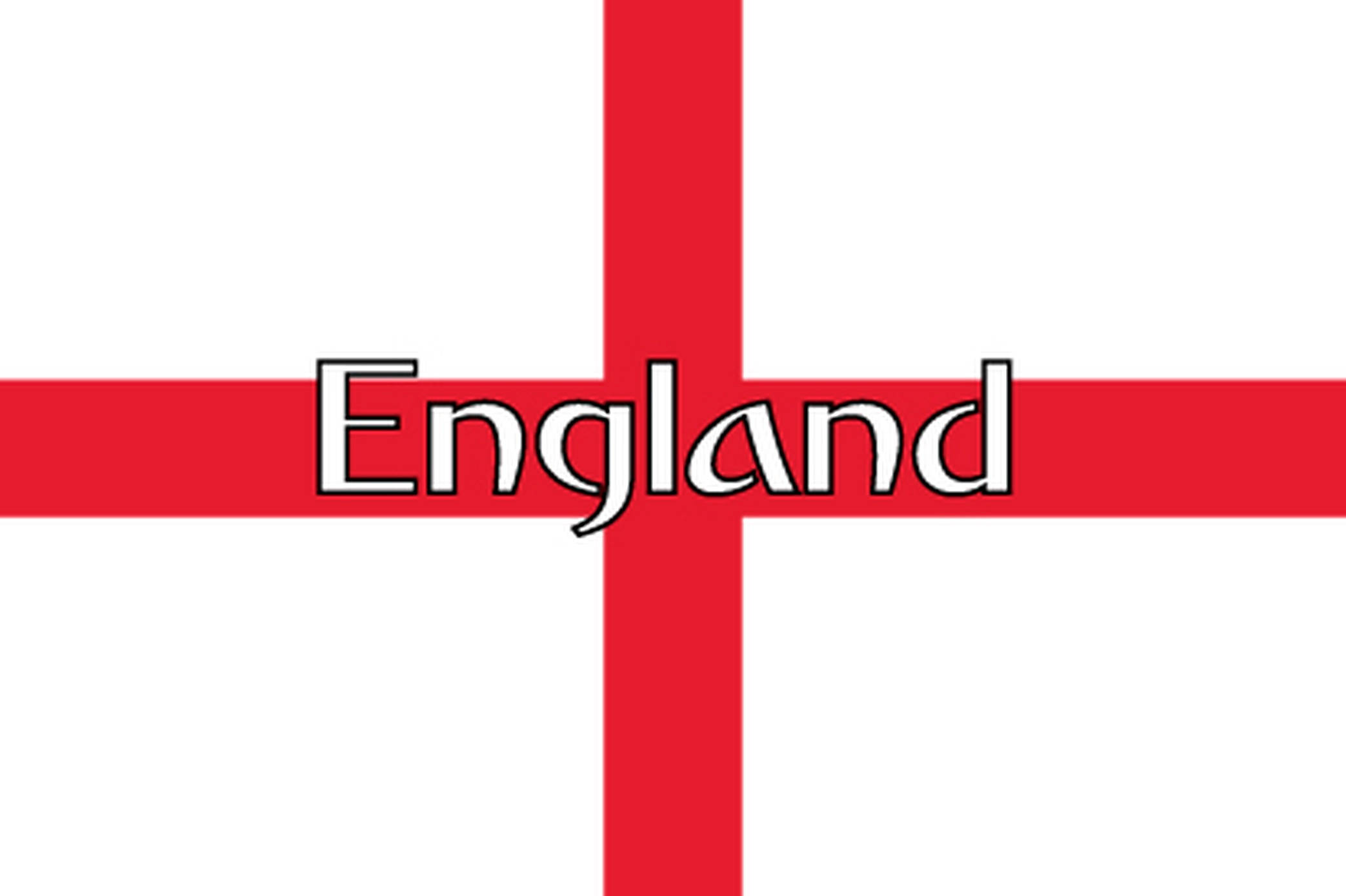 England flag, red cross, white background, Full HD Desktop Wallpaper