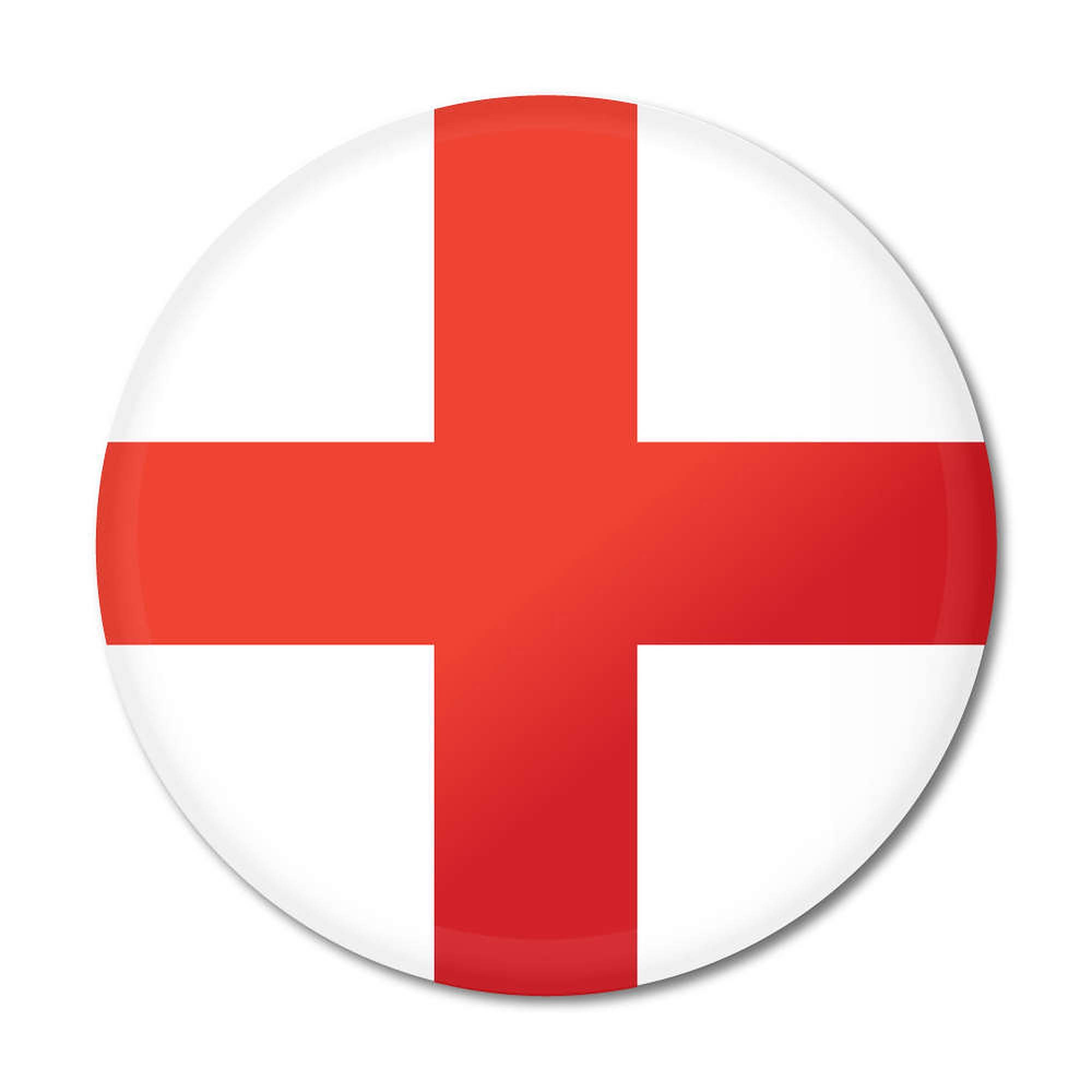 round England flag, red cross of St George, white background, Full HD Desktop Wallpaper