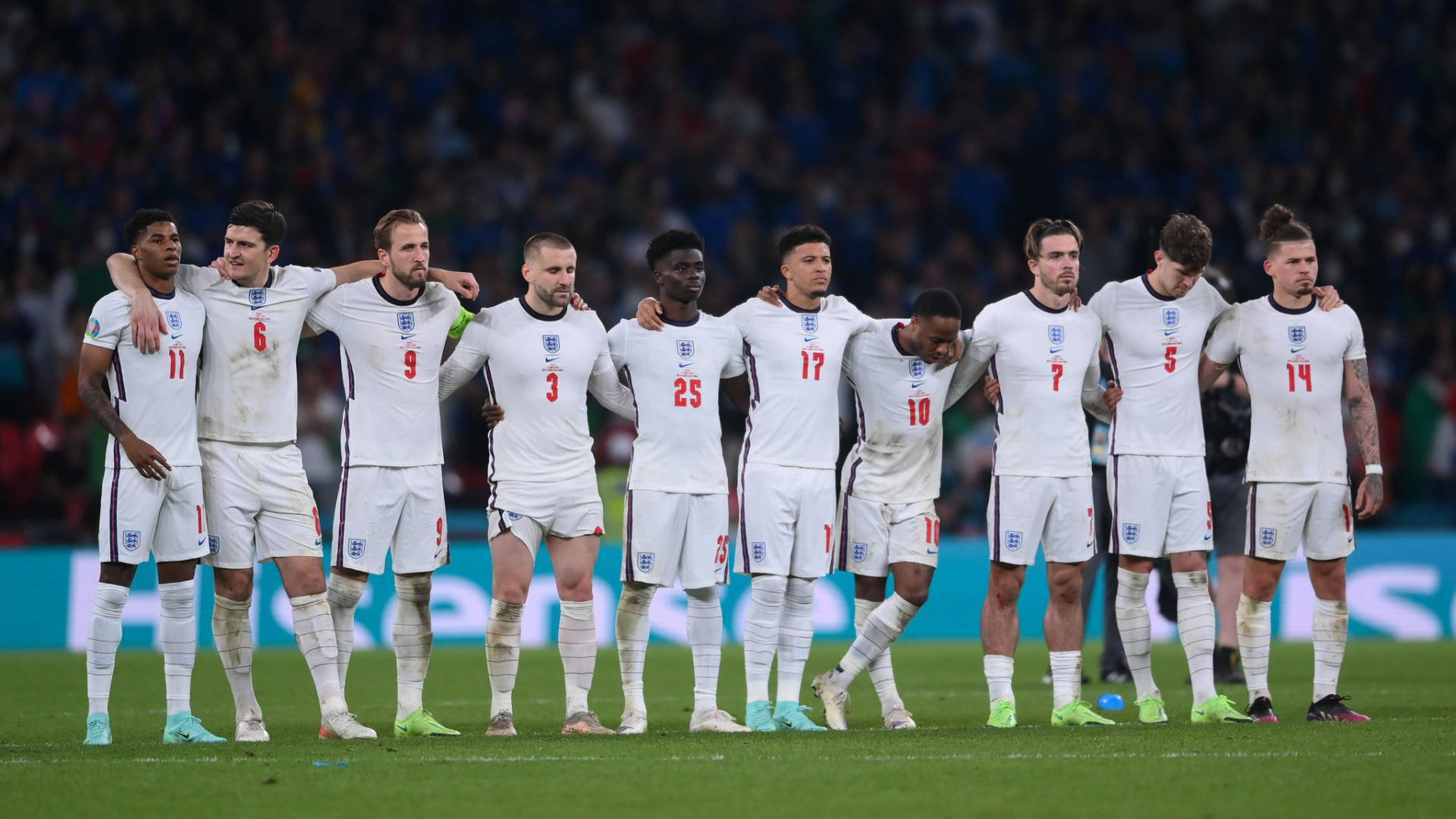 England National Football Team, 2020 Tournament, white kits, Full HD Desktop Wallpaper