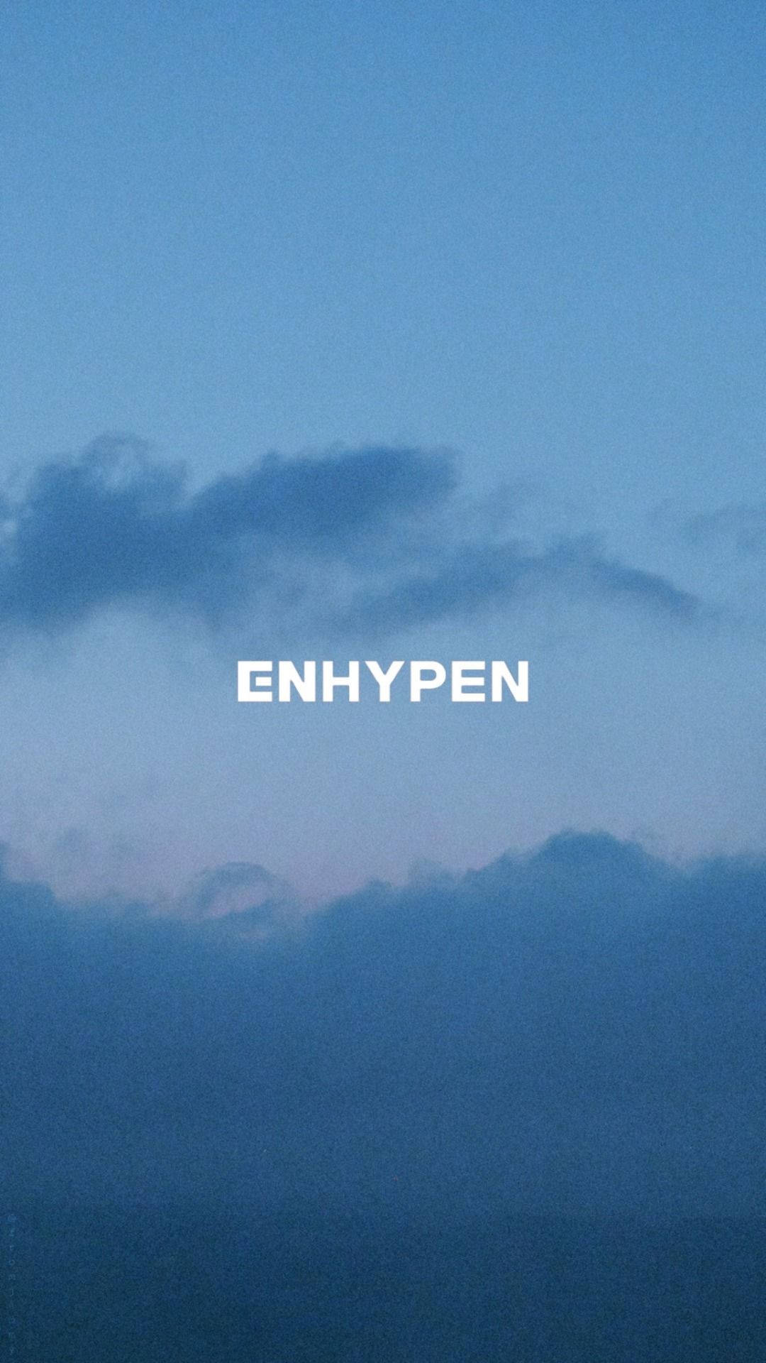 Enhypen, twilight sky, soft blue clouds, Full HD Phone Wallpaper