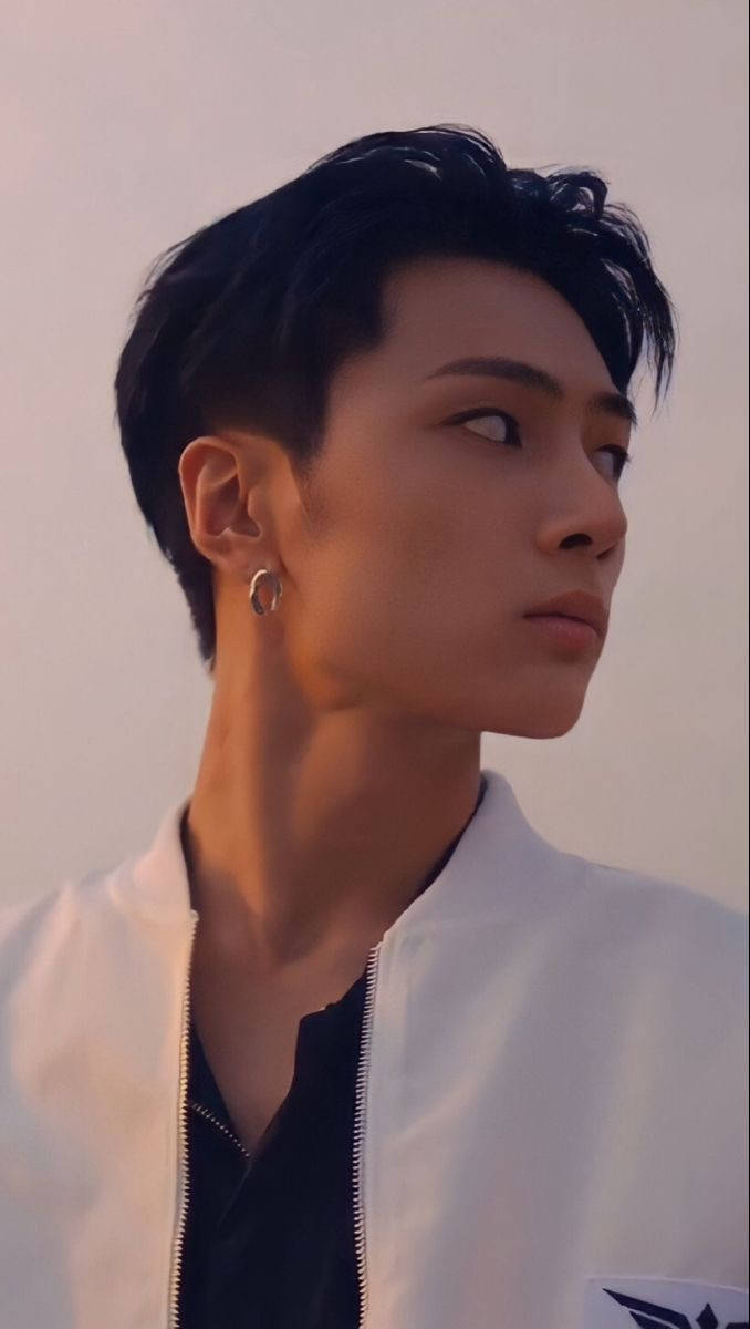 Enhypen Jay, sunset glow, dark hair, SD Phone Wallpaper