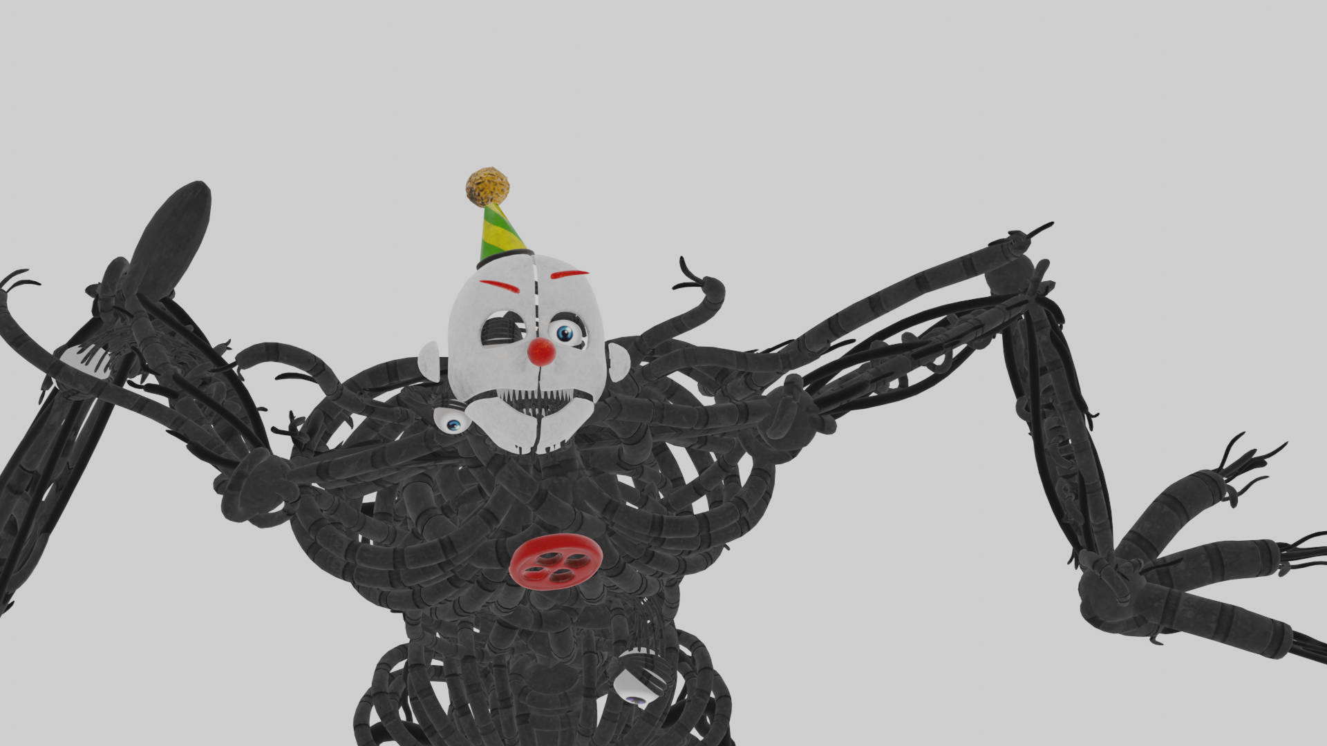 Ennard, gruesome, clown figure, Full HD Desktop Wallpaper