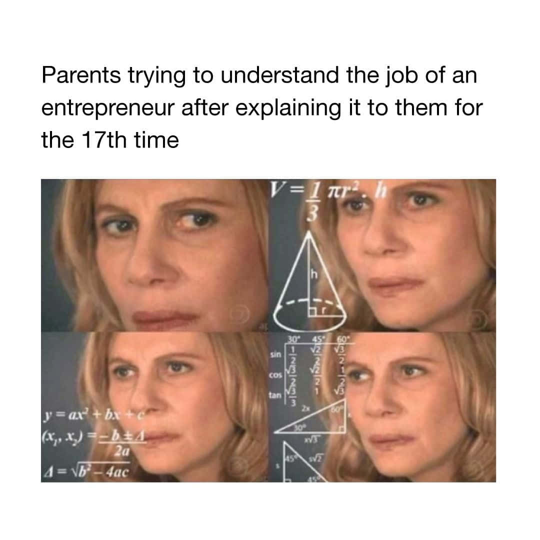 Entrepreneurial Memes, 1080 x 1080 wallpaper, woman's confused face, SD Desktop Wallpaper