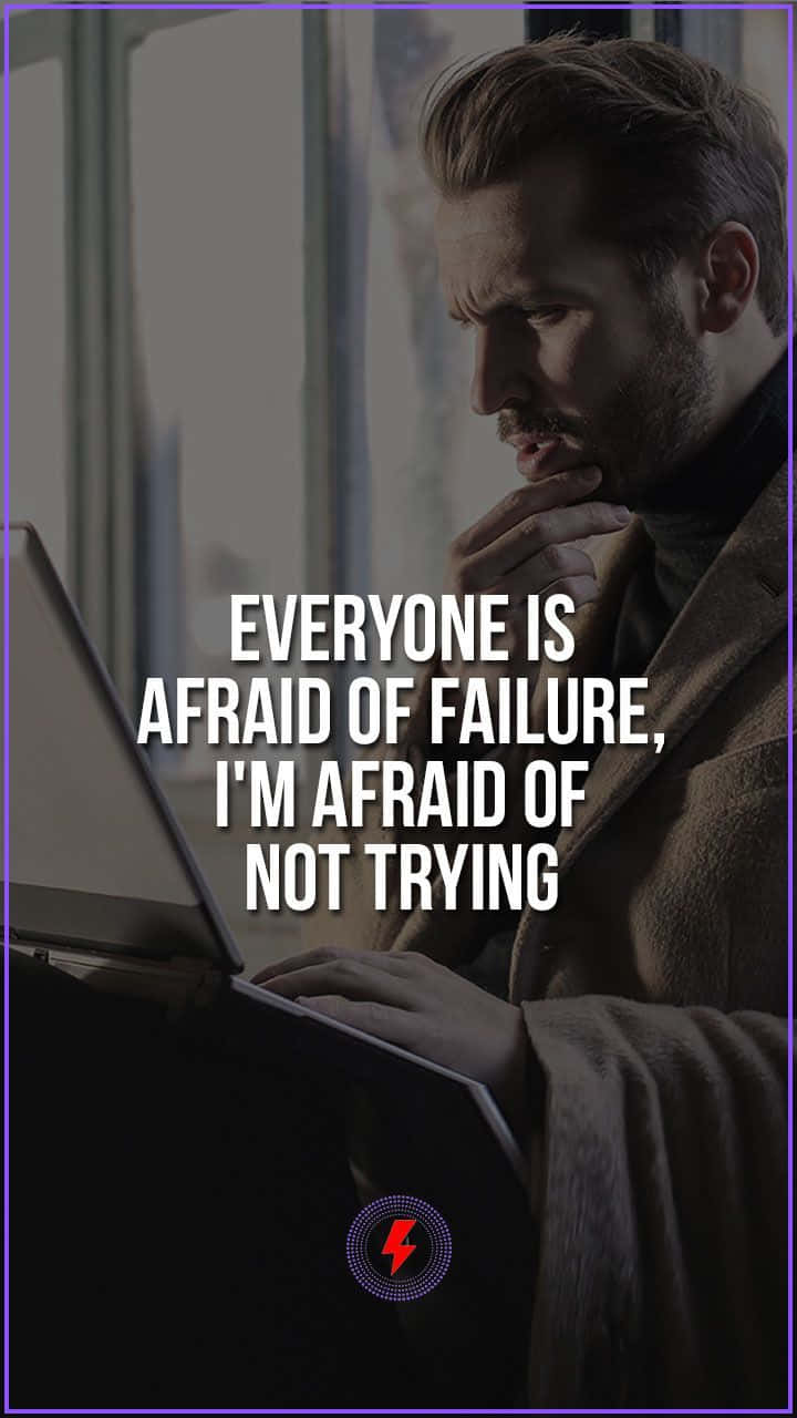 brown coat, laptop, motivational quote, HD Phone Wallpaper
