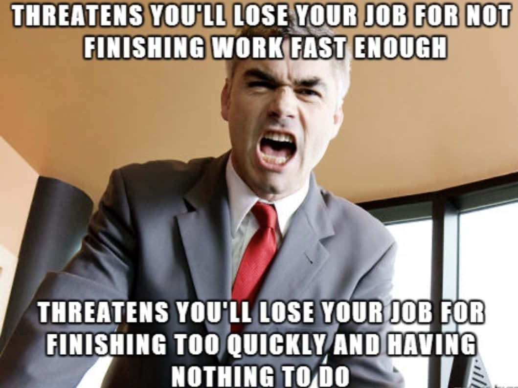 Entrepreneurial Memes, angry man in a suit, screams at the camera, SD Desktop Wallpaper
