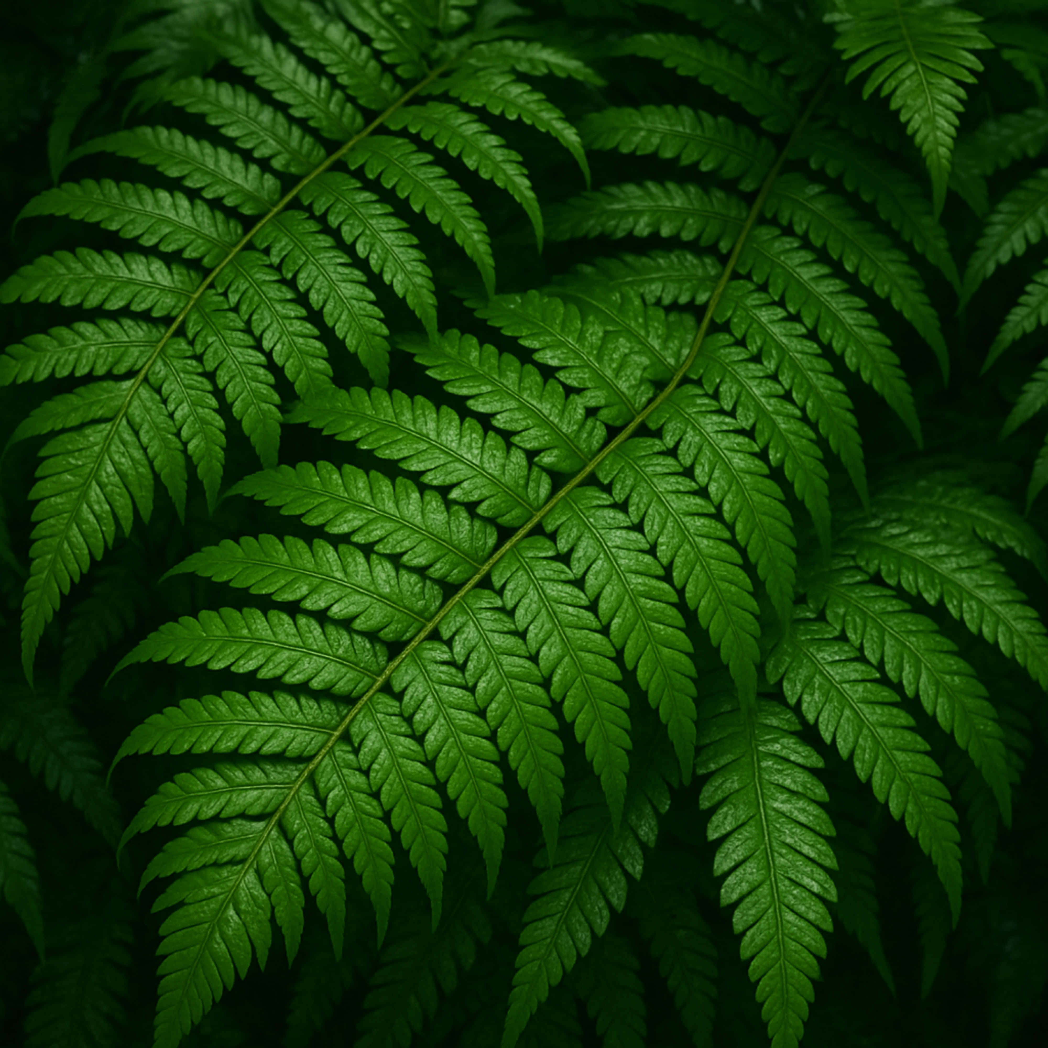 ferns, sunlight, vibrant green, 4K Desktop Wallpaper