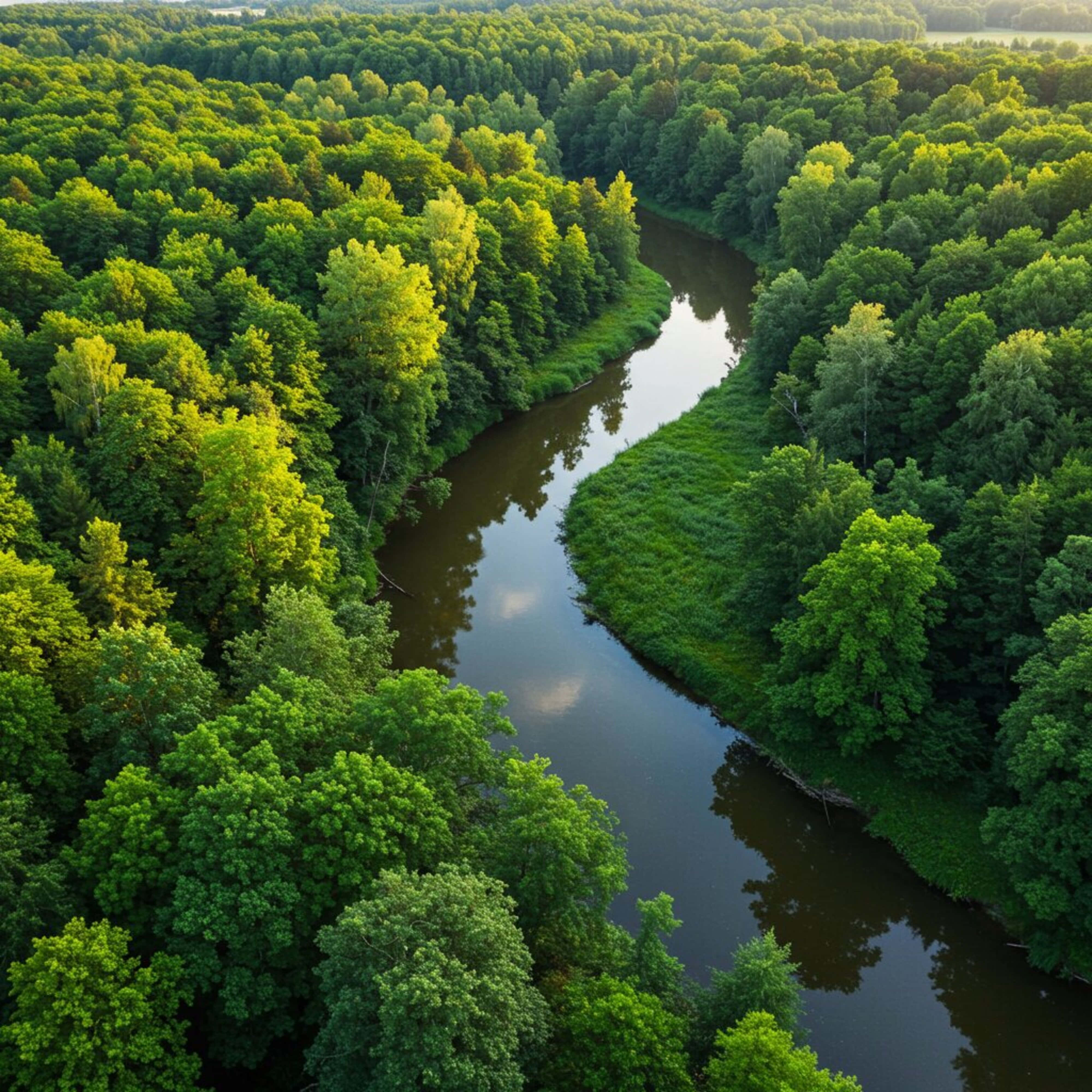 river, forest, emerald, 4K Desktop Wallpaper