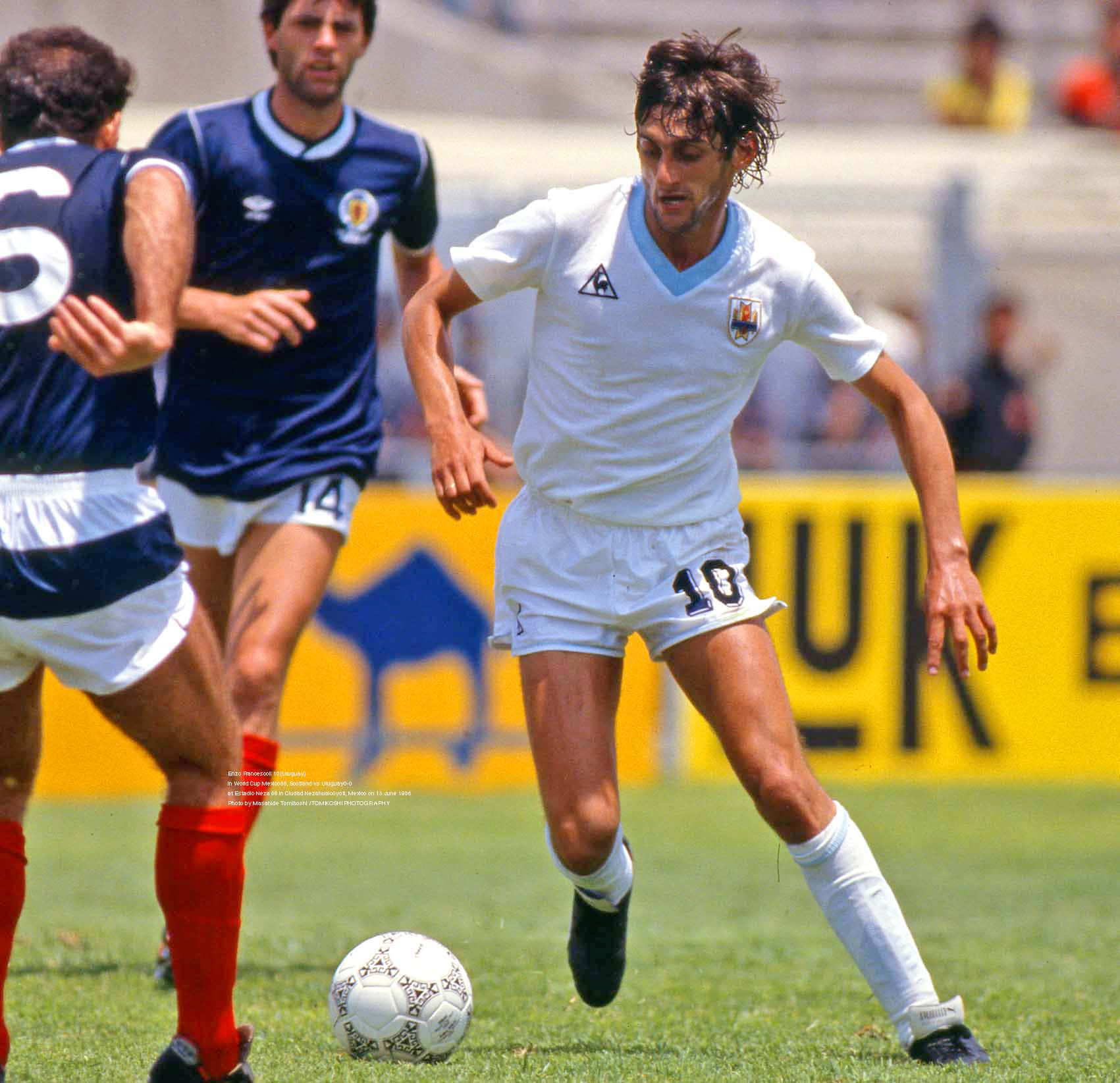 Enzo Francescoli, white jersey, blue jerseys, HD Desktop Wallpaper