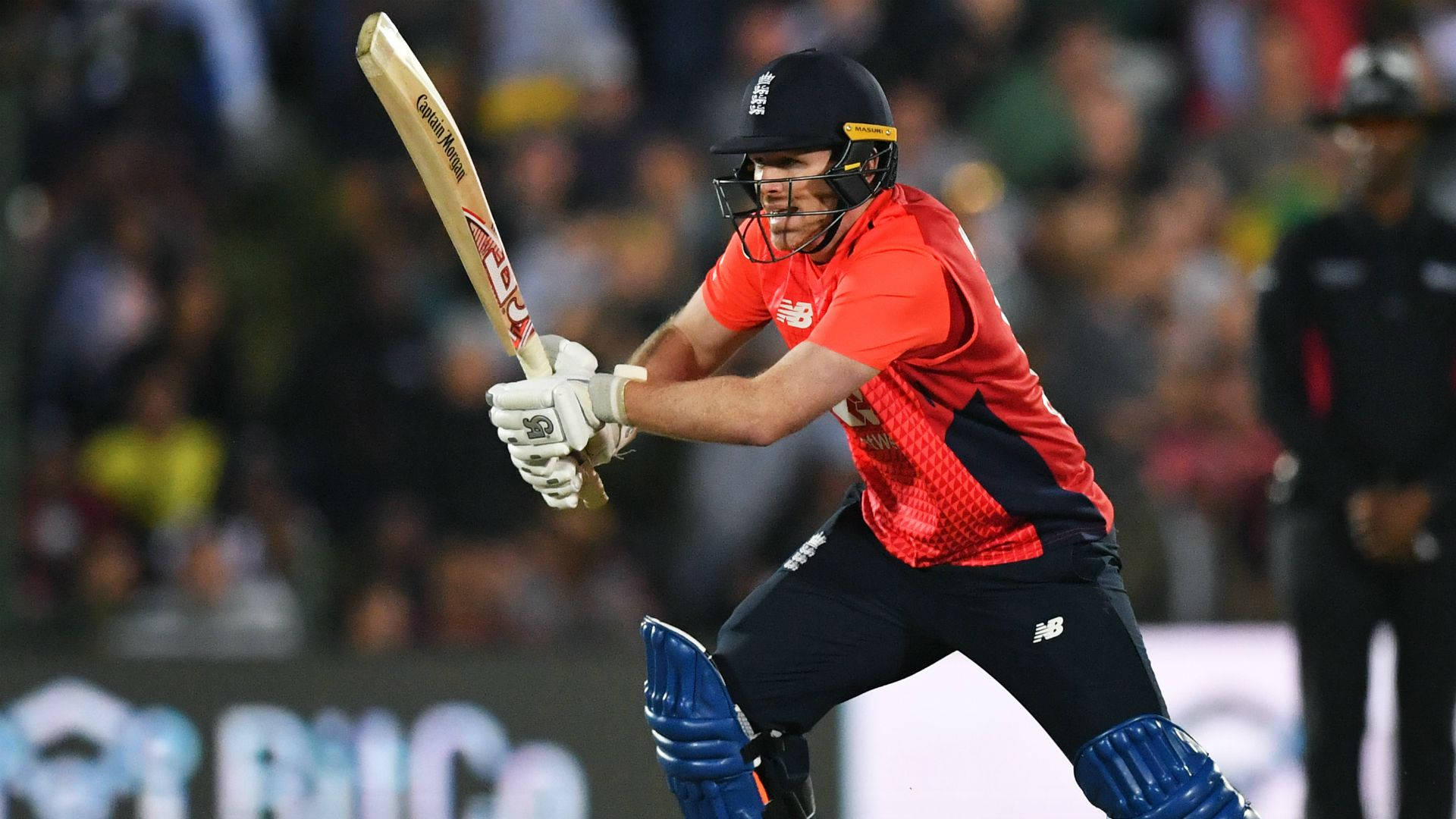 Eoin Morgan, red shirt, cricket batsman, Full HD Desktop Wallpaper