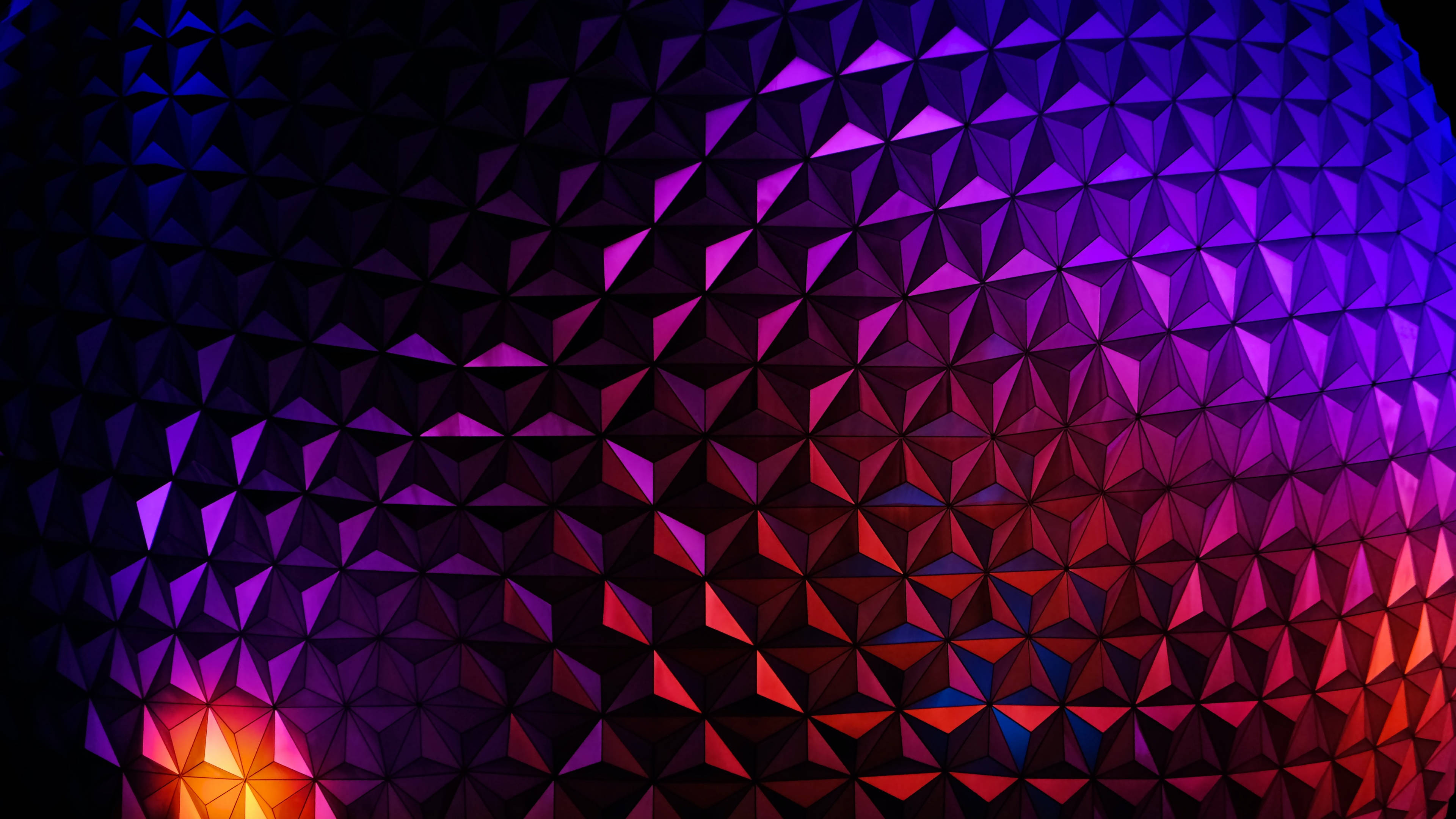 Epcot, gradient, globe, 4K Desktop Wallpaper