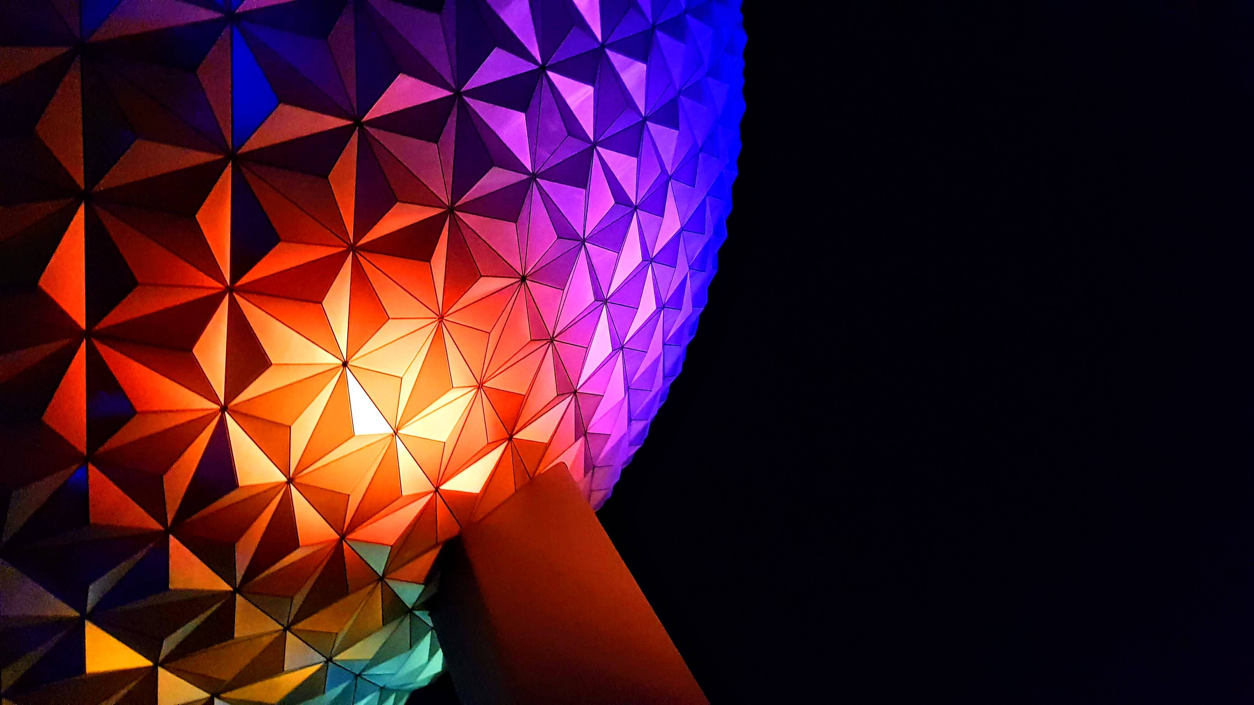 Epcot, globe, pillar, 4K Desktop Wallpaper