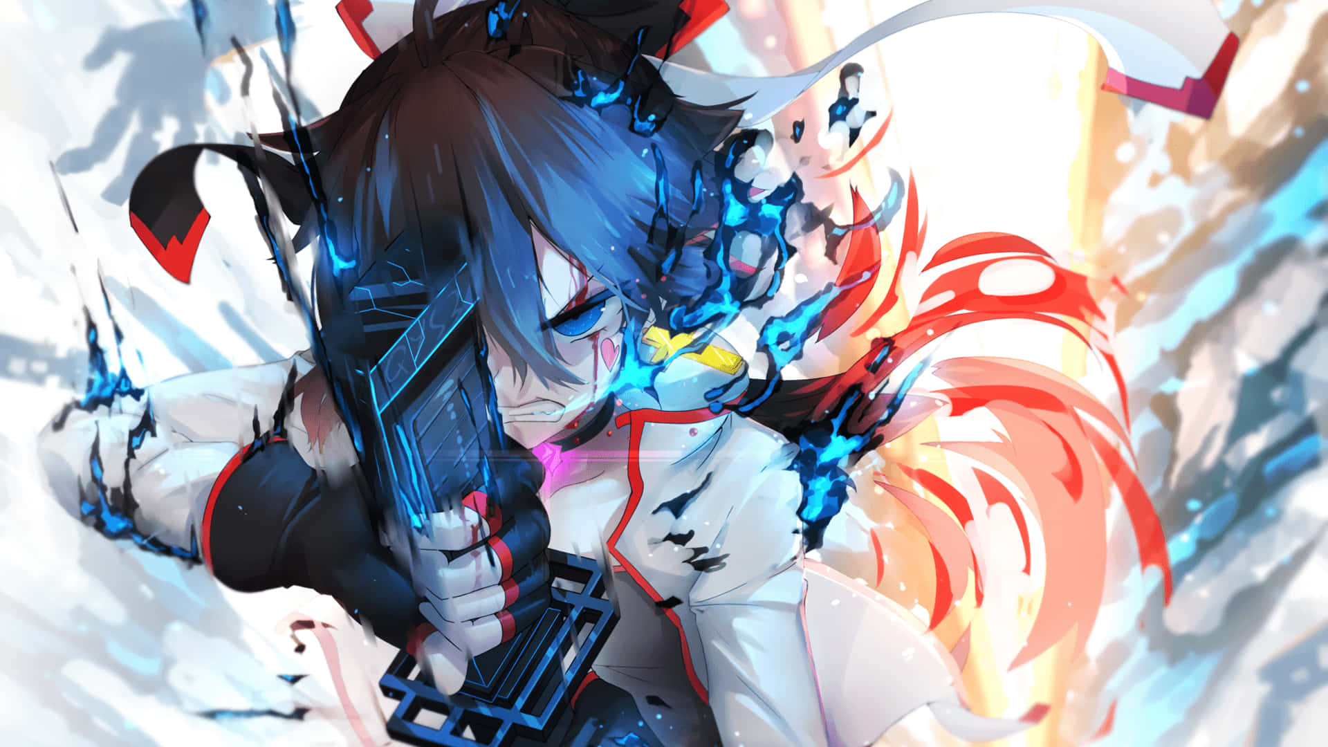 Epic Anime, anime girl, blue hair, Full HD Desktop Wallpaper