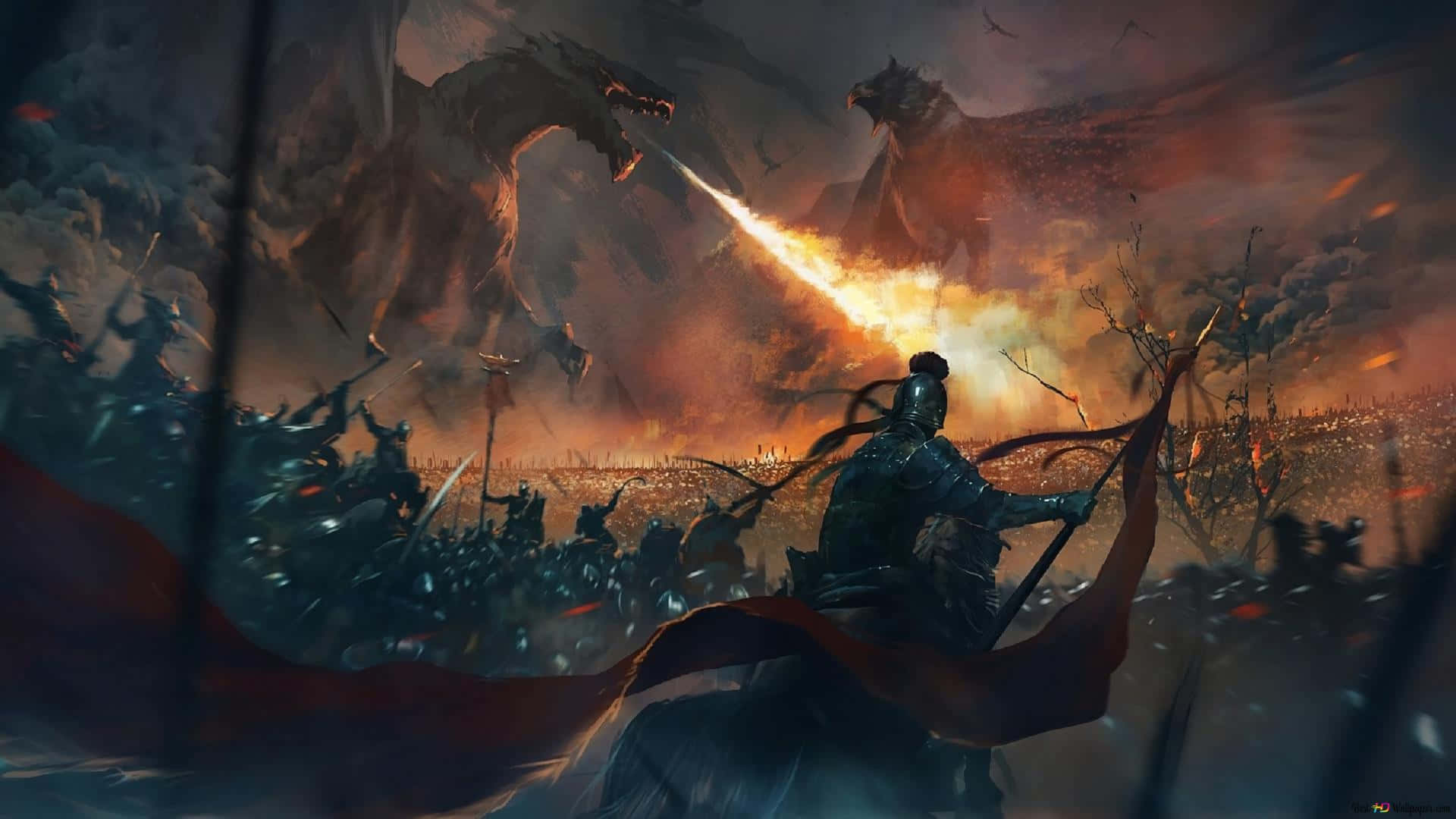 Epic Battle, battlefield, soldiers, Full HD Desktop Wallpaper