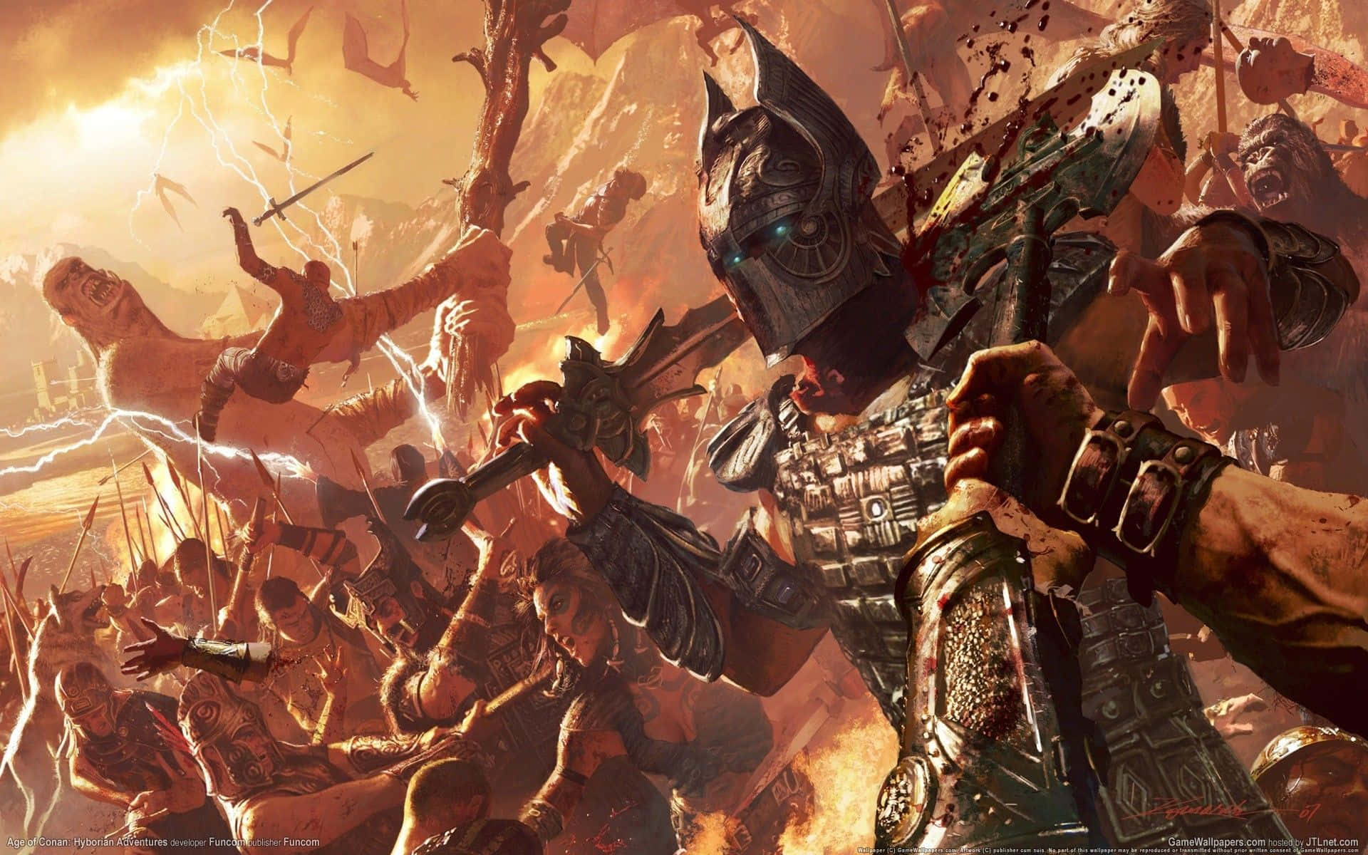 Epic Battle, warrior, ornate armor, Full HD Desktop Wallpaper