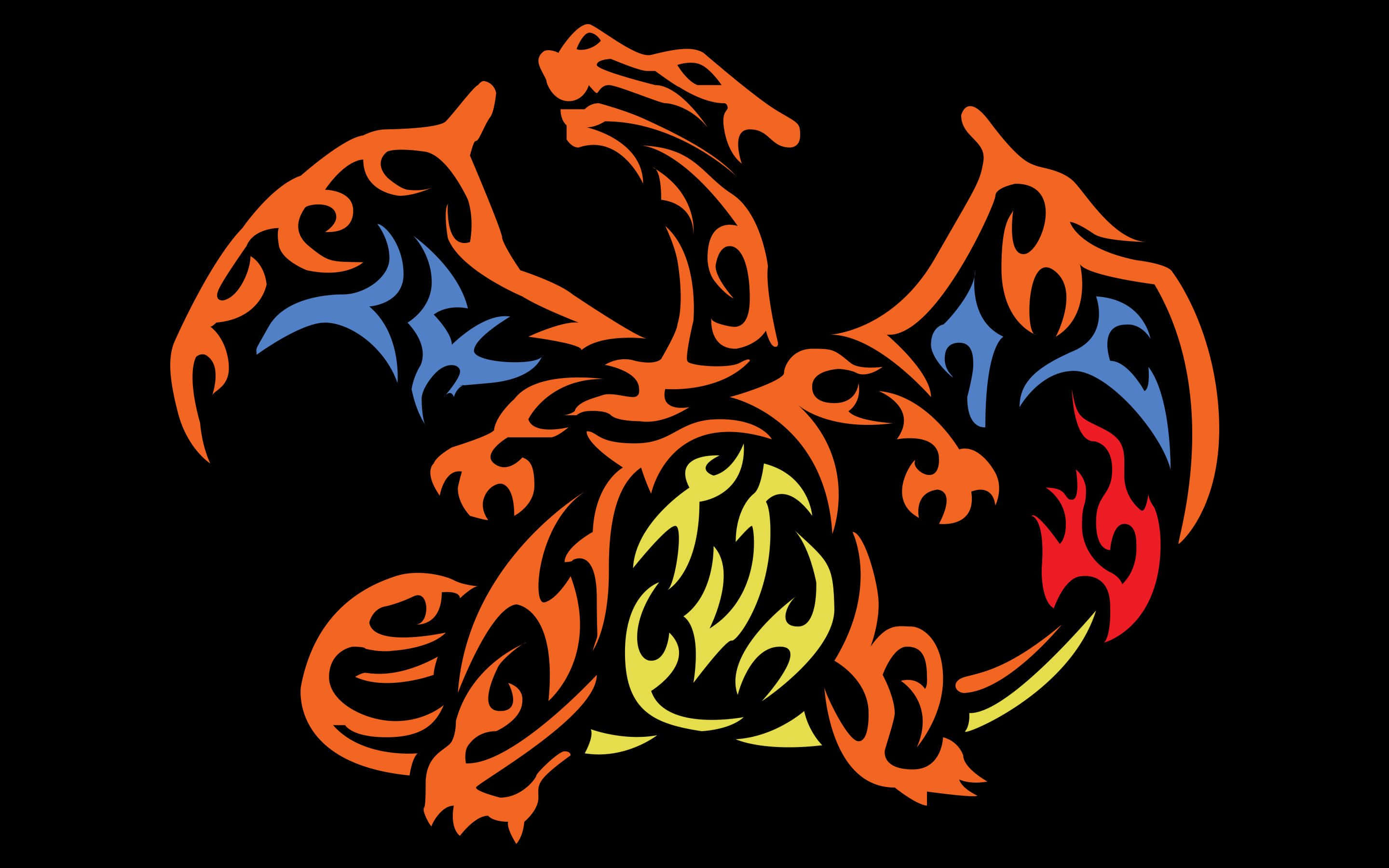 Charizard, Fire/Flying type, Gen 1 icon, 2K Desktop Wallpaper