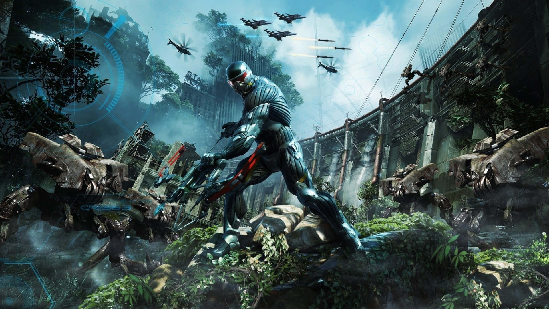 Epic Computer, futuristic soldier, sleek armor, Full HD Desktop Wallpaper