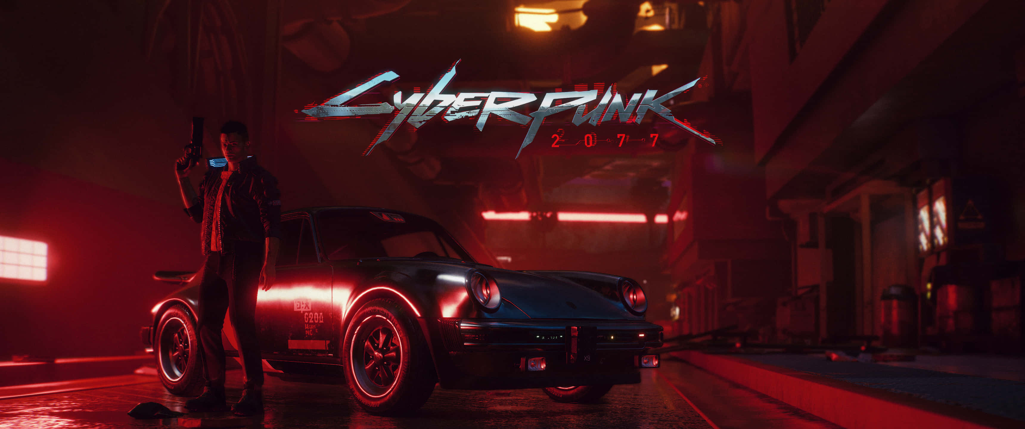3440 x 1440 4k, superpunk legacy, glowing sports car, 2K Desktop Wallpaper