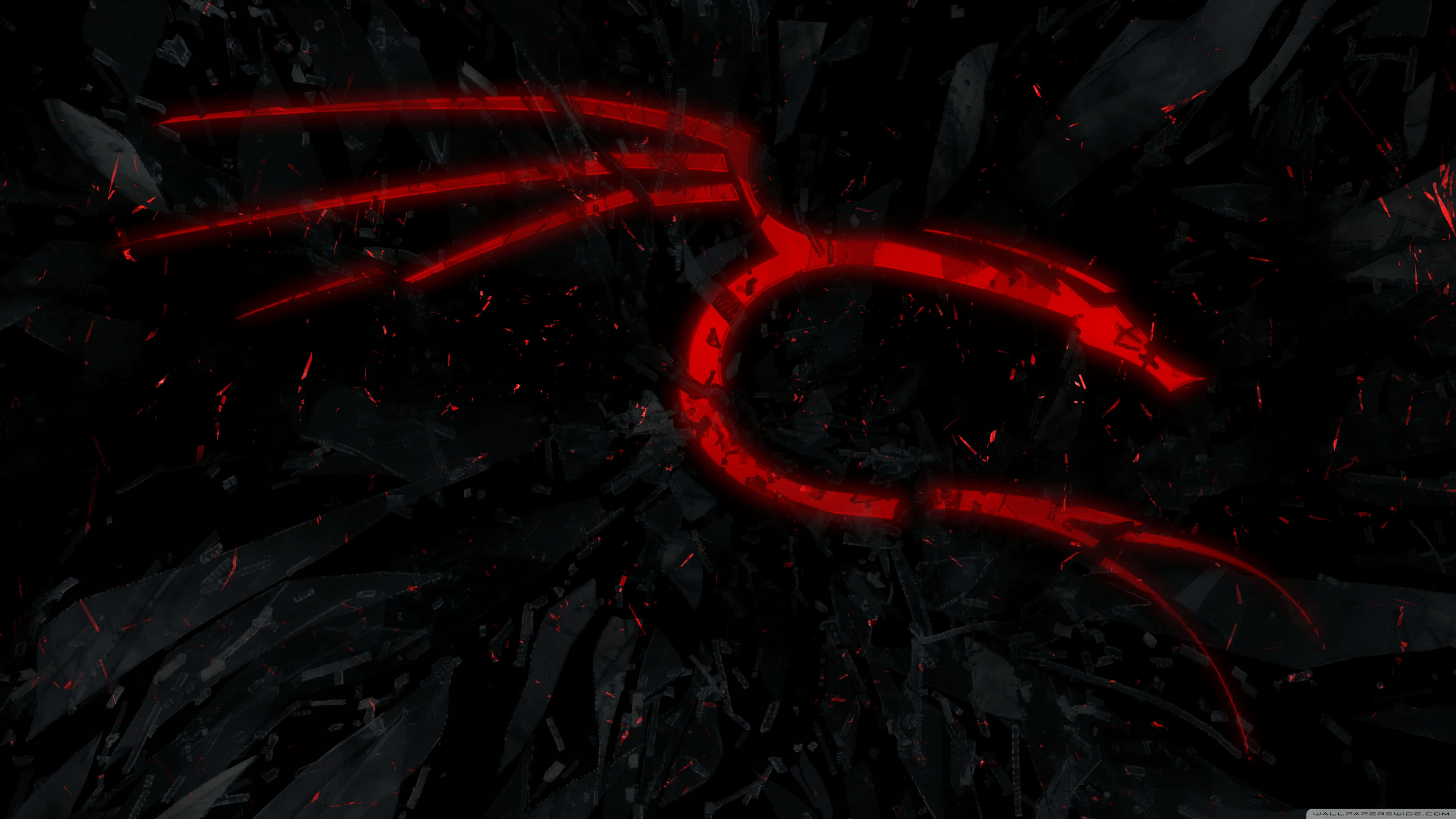 Epic Dragon 4K, glowing red, stylized dragon, 4K Desktop Wallpaper
