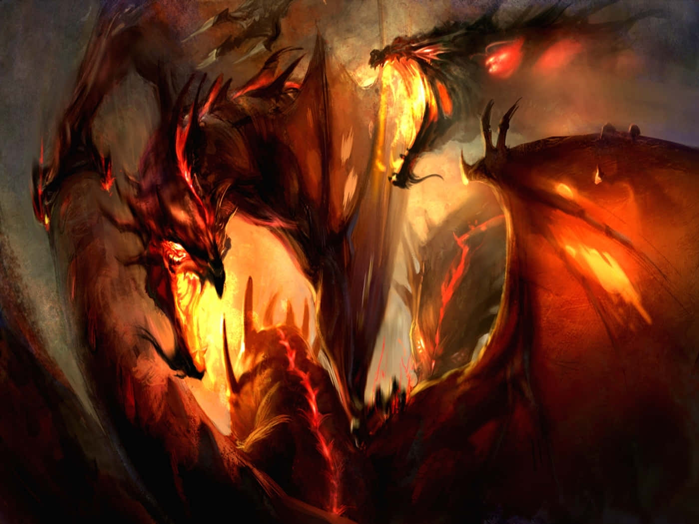 Epic Dragon 4K, silver dragon, fiery dragons, HD Desktop Wallpaper