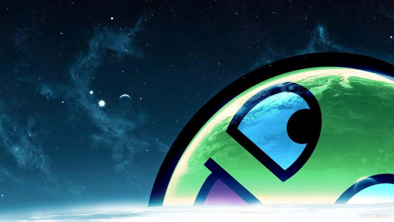 green planet, blue eye, cosmic horizon, HD Desktop Wallpaper