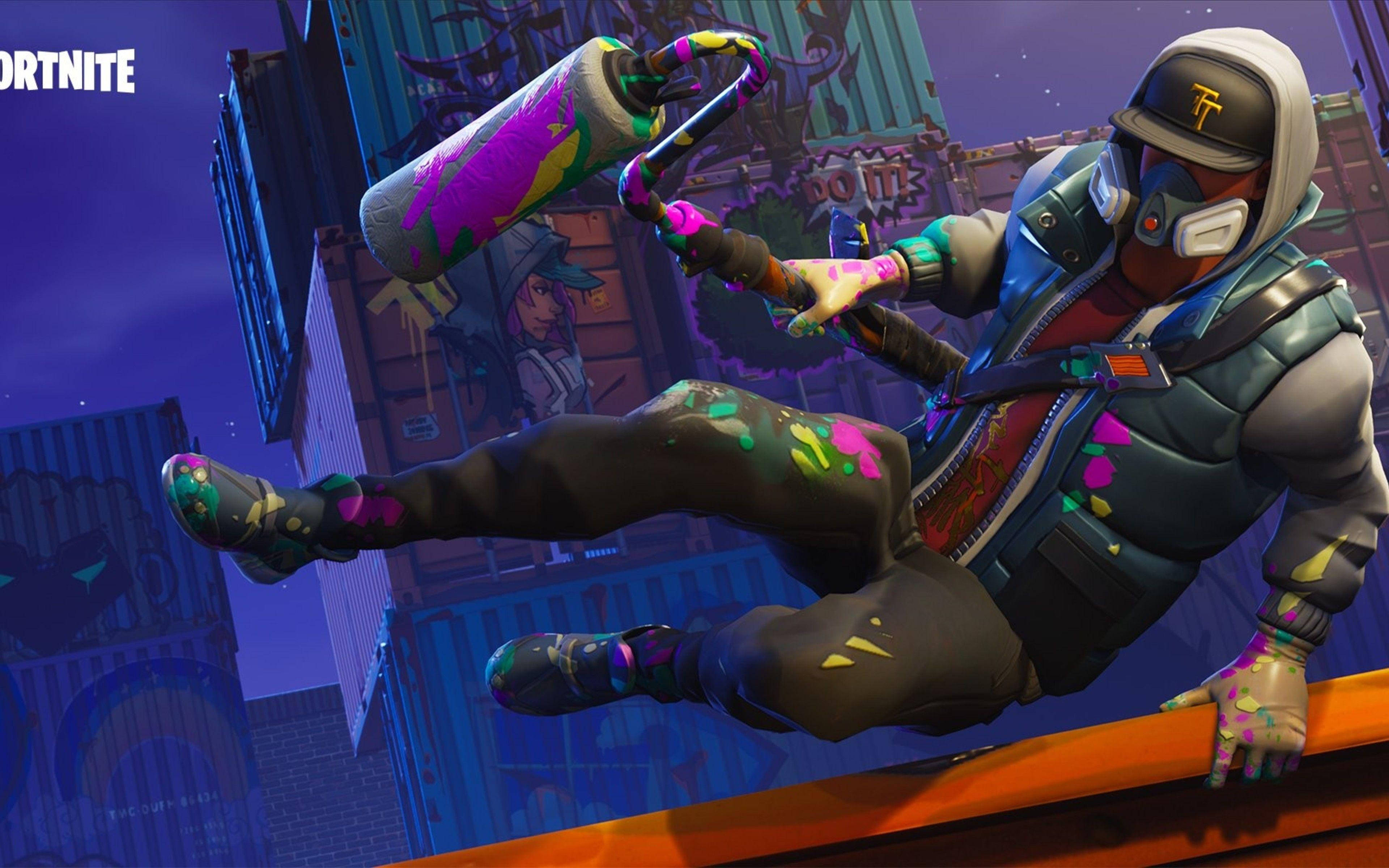 Fortnite, hoodie, mask, 4K Desktop Wallpaper