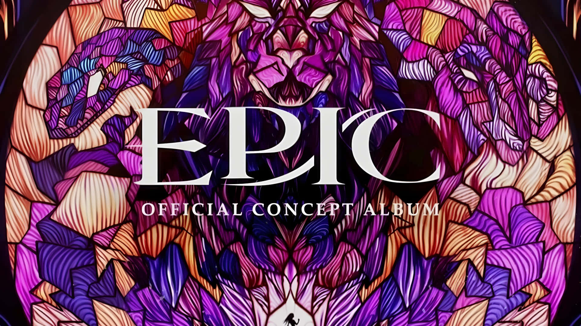Epic The Musical, concept album, stained glass style, Full HD Desktop Wallpaper