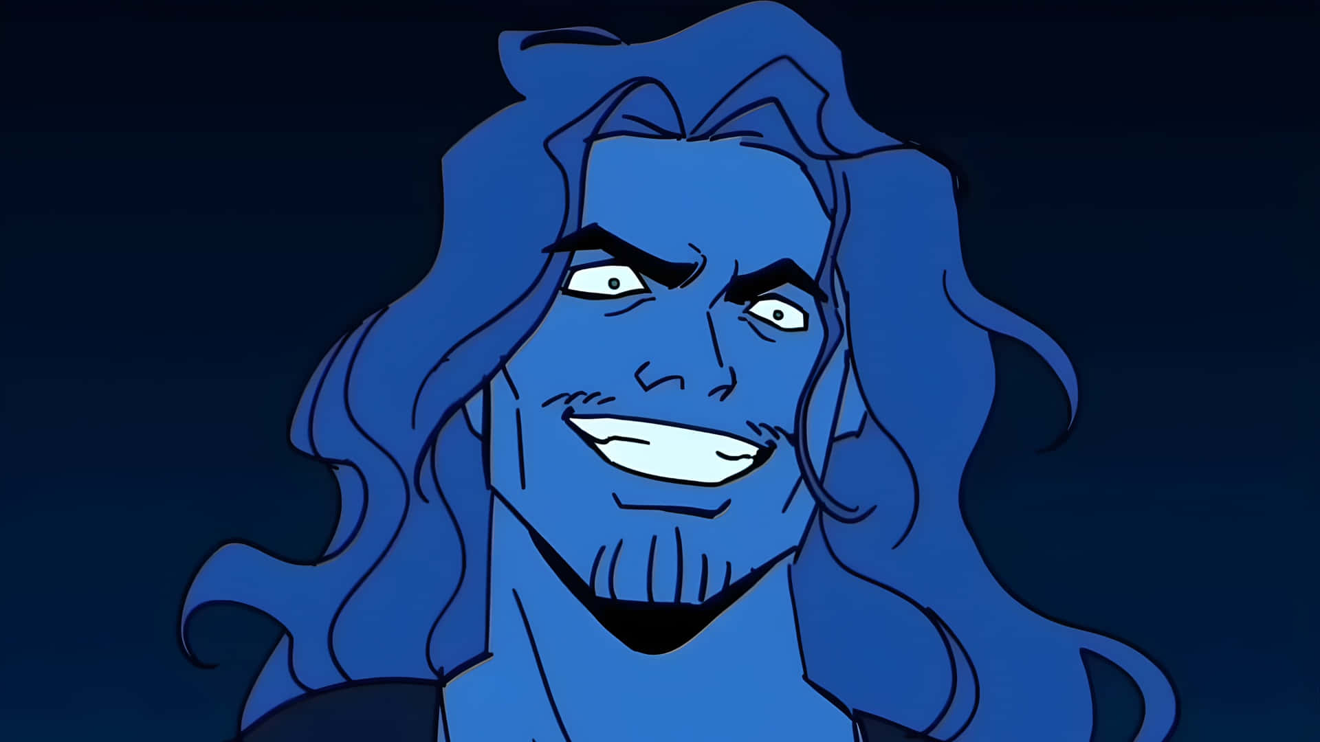 Epic The Musical, blue-skinned, long hair, Full HD Desktop Wallpaper