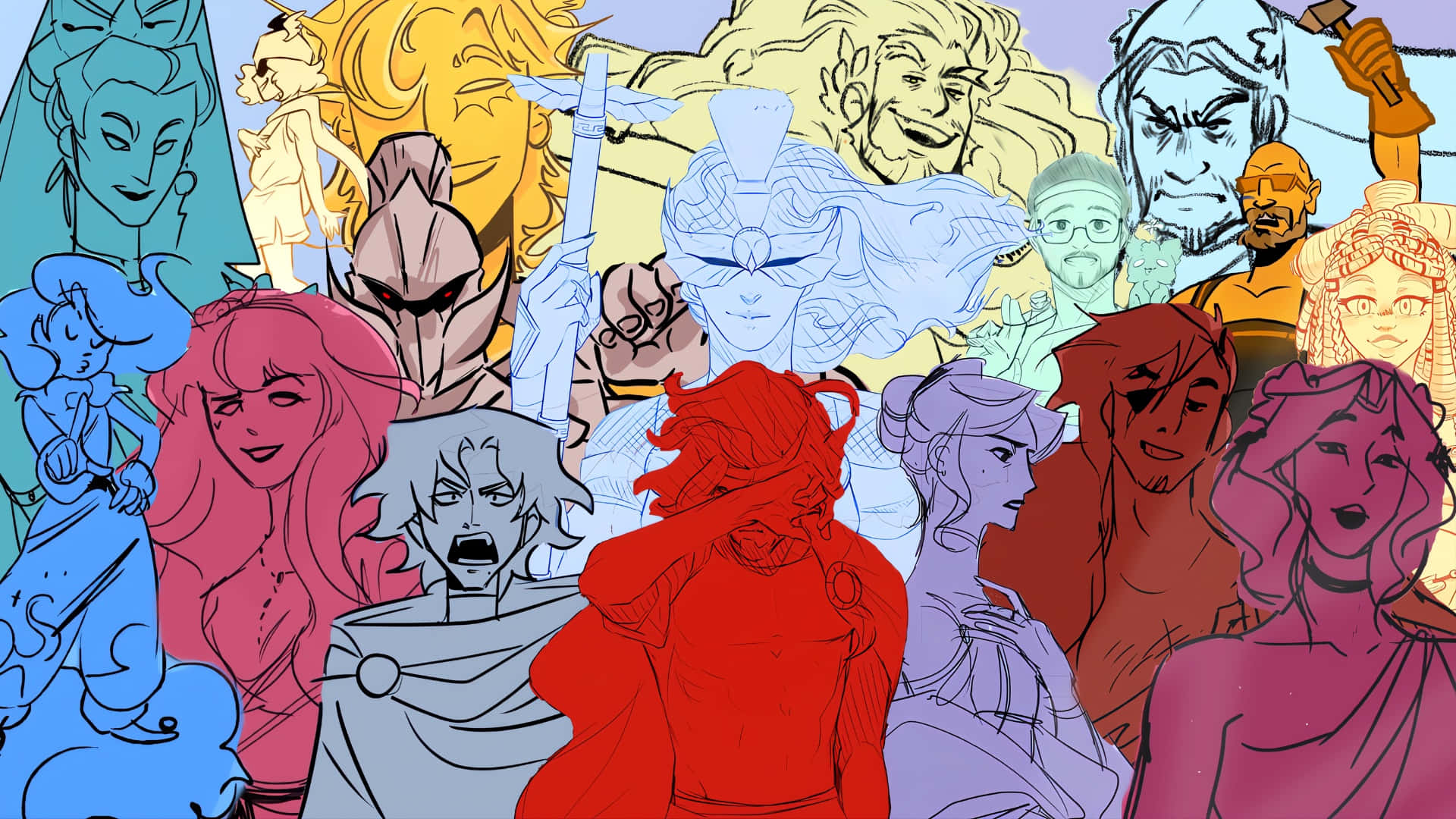 Epic The Musical, animated characters, bold colors, Full HD Desktop Wallpaper