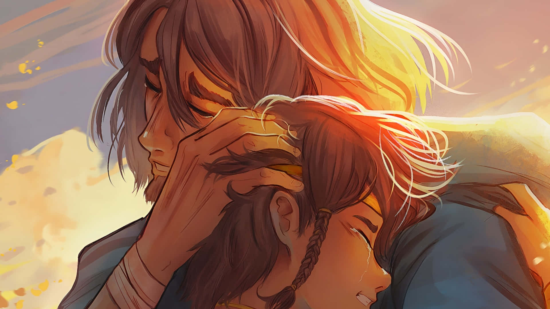 Epic The Musical, tender moment, anime-style, Full HD Desktop Wallpaper