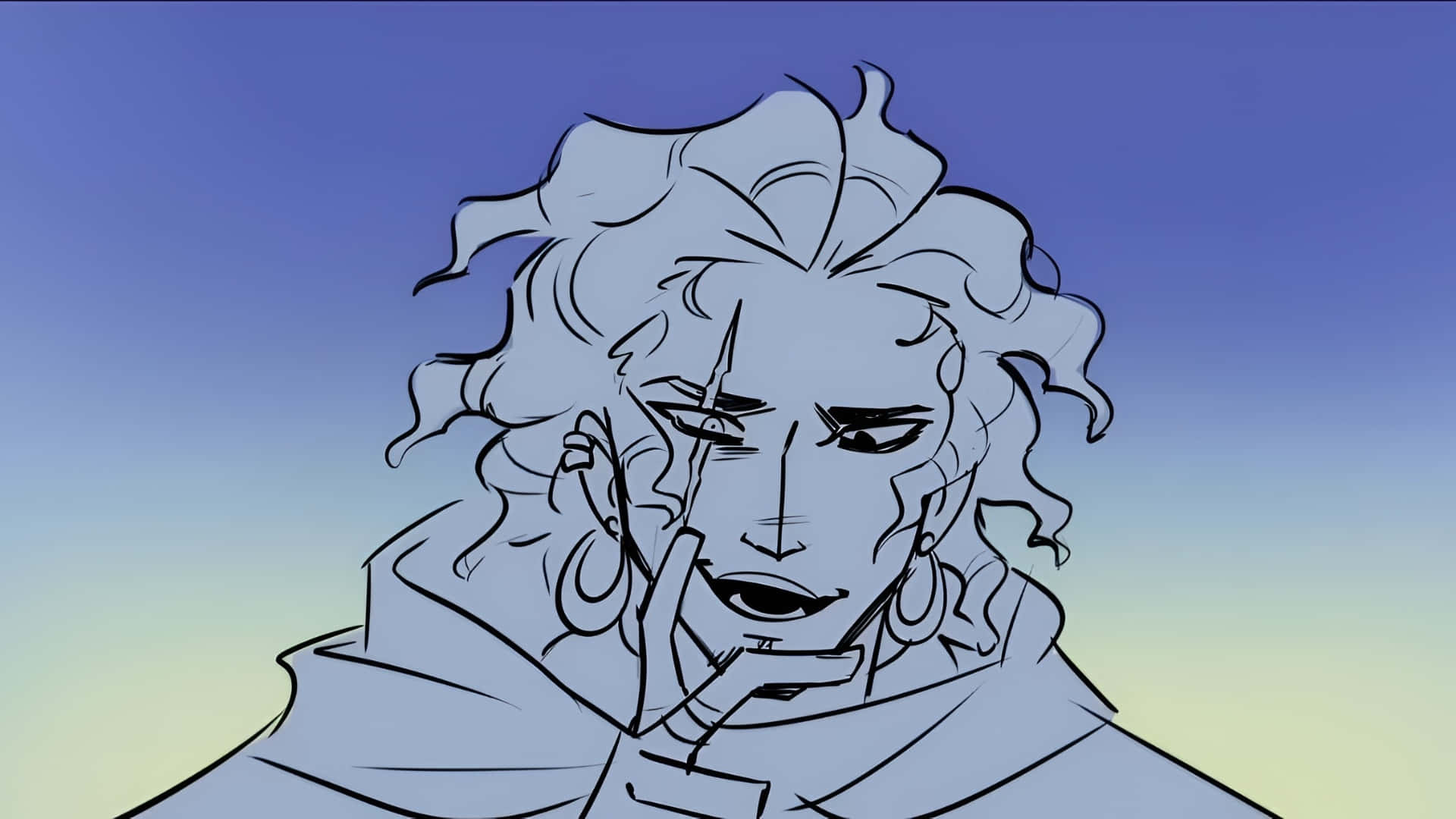 Epic The Musical, anime character, wild curly hair, Full HD Desktop Wallpaper