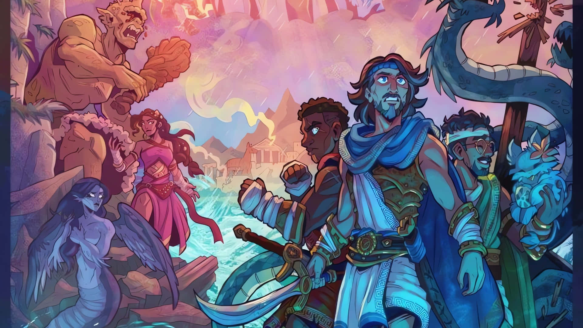 Epic The Musical, fantasy adventure group, mythical creatures, Full HD Desktop Wallpaper
