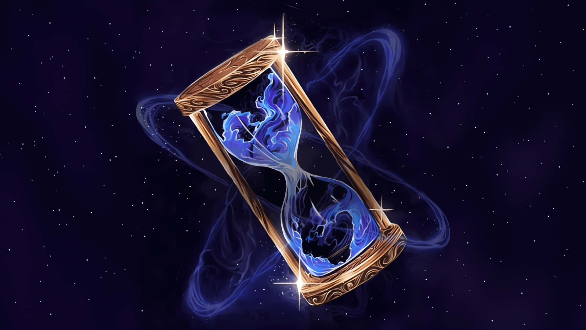 Epic The Musical, hourglass, golden, Full HD Desktop Wallpaper