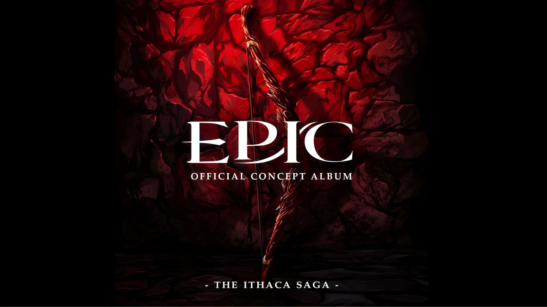 Epic The Musical, concept album, red stone wall, Full HD Desktop Wallpaper