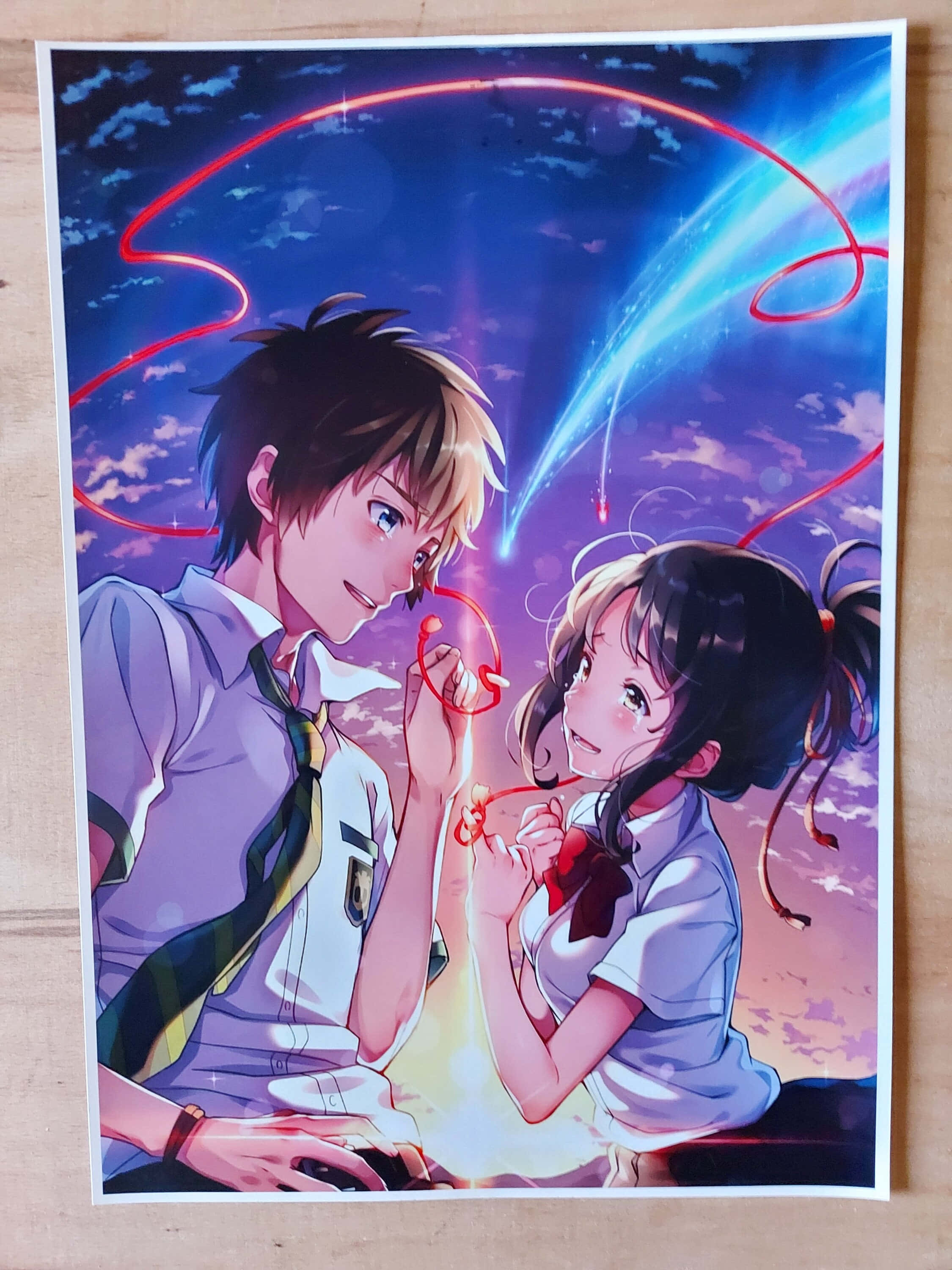 Erased 4K, twilight sky, glowing red ribbons, 2K Phone Wallpaper