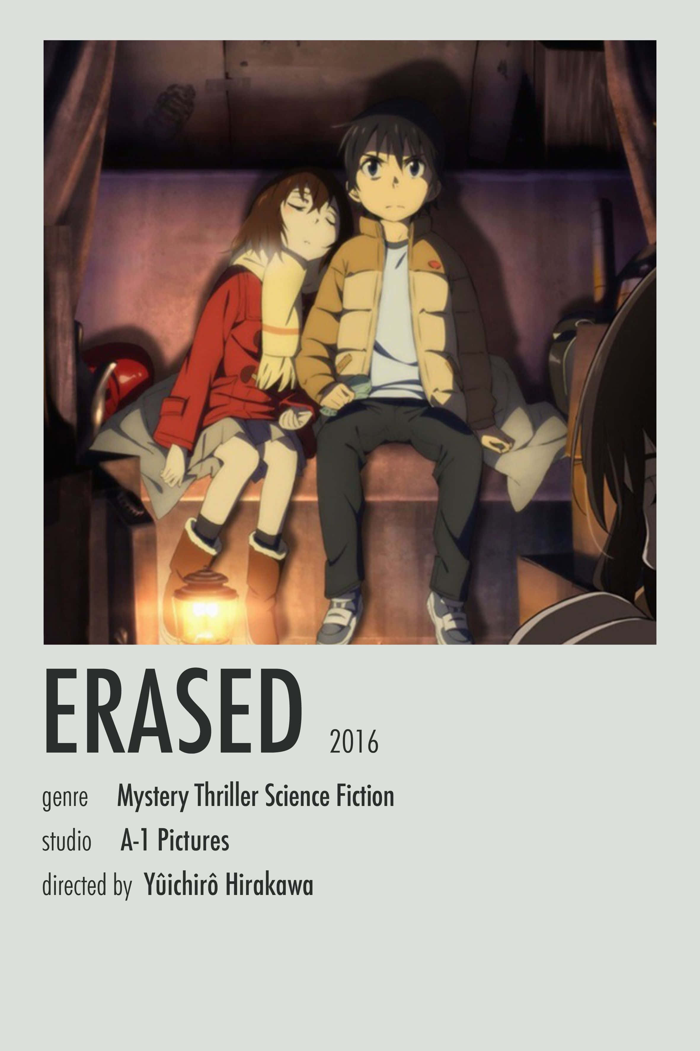 Erased 4K, anime erased, lantern, 2K Phone Wallpaper
