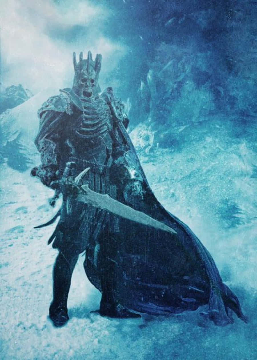 Eredin Bréacc Glas, skeletal king, ornate armor, SD Phone Wallpaper