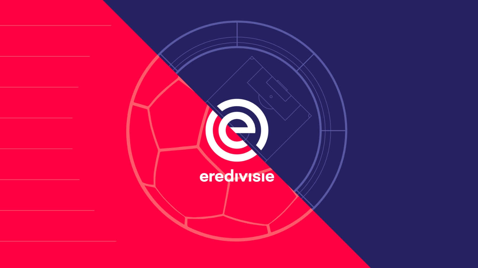 Eredivisie, red, navy blue, HD Desktop Wallpaper