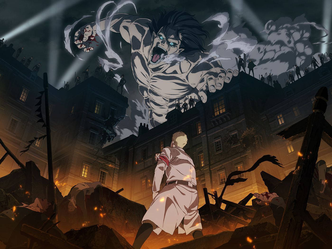 Eren Season 4, titan form, colossal titan, HD Desktop Wallpaper