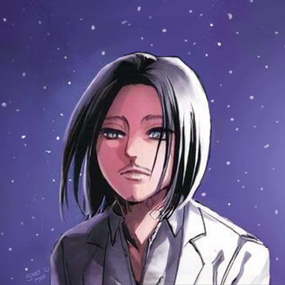 Eren Yeager, silver hair, blue eyes, SD Desktop Wallpaper