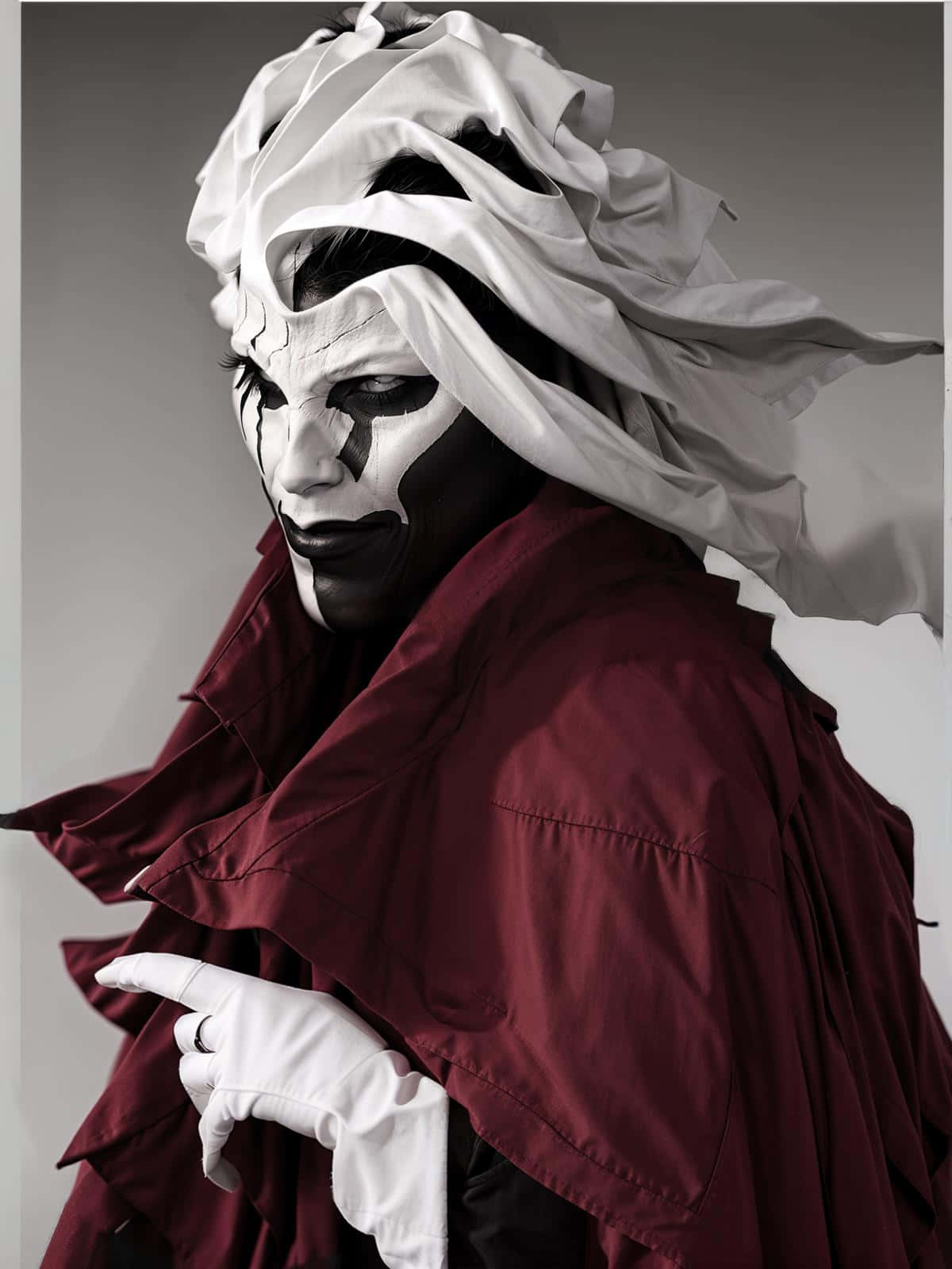 Ergo Proxy, Vincent Law, black and white face paint, HD Phone Wallpaper