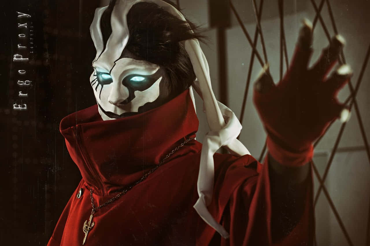 Ergo Proxy, Vincent Law, red hooded cloak, HD Desktop Wallpaper
